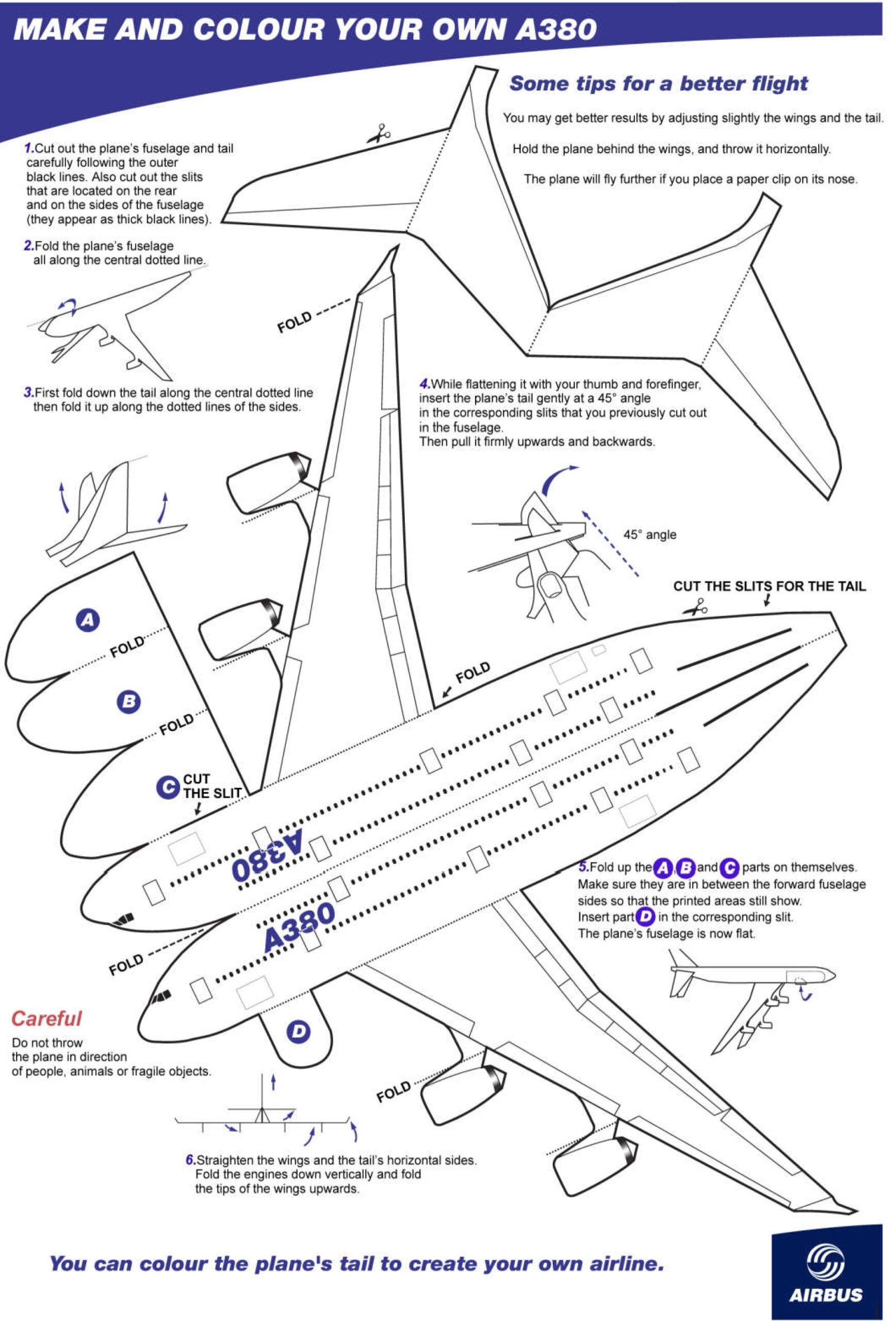 DIY Paper Airplane Model