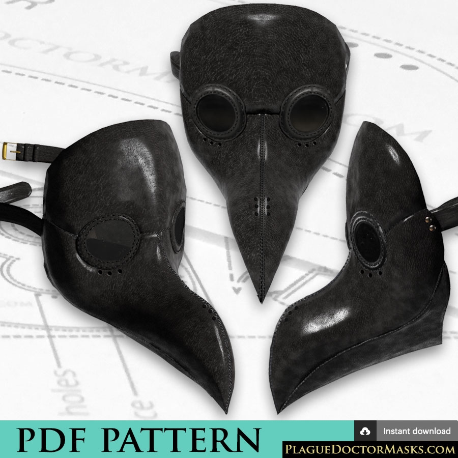 Free Printable Plague Doctor Mask Template Free Printable Plague Doctor Mask Template