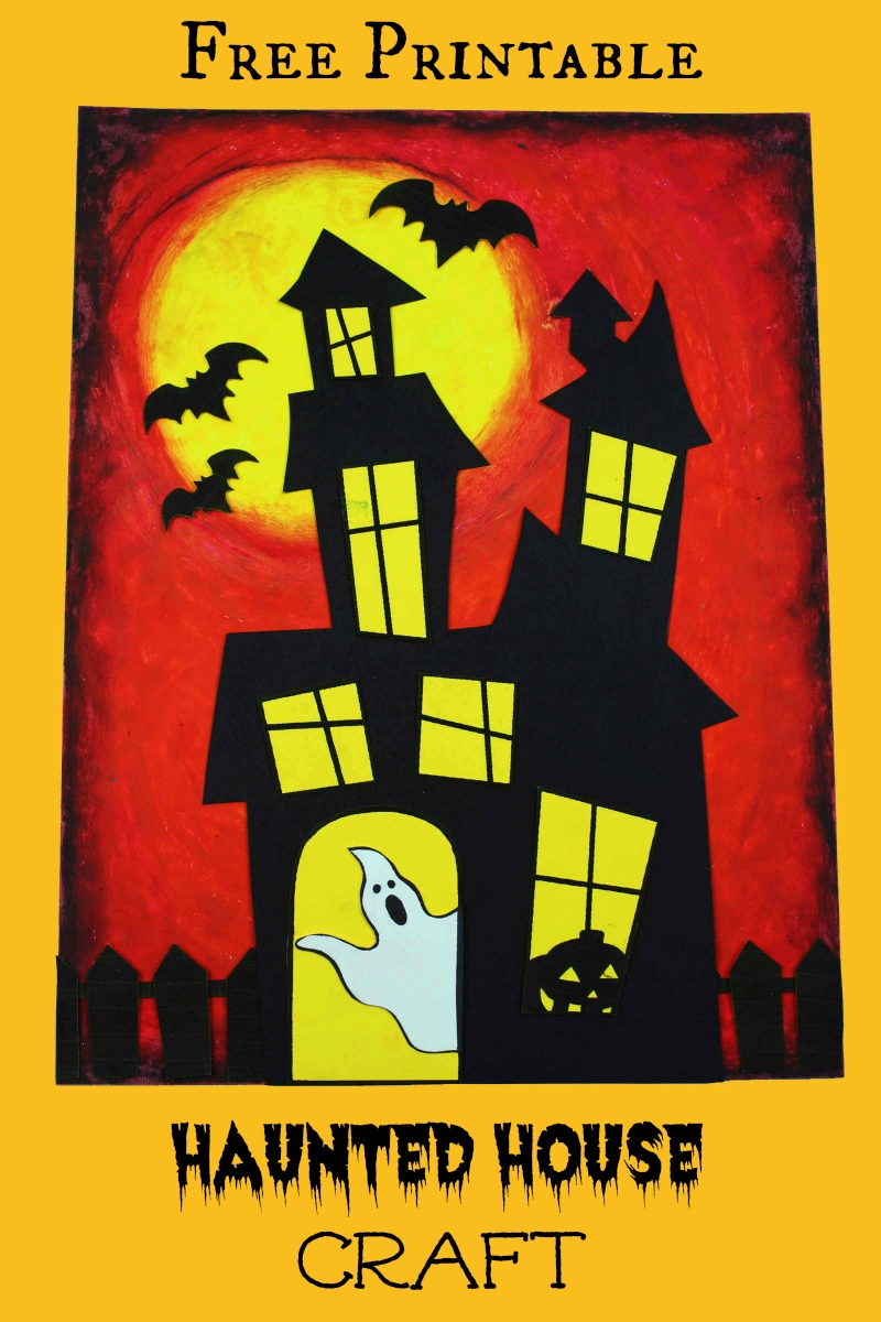 Free Printable Haunted House Template