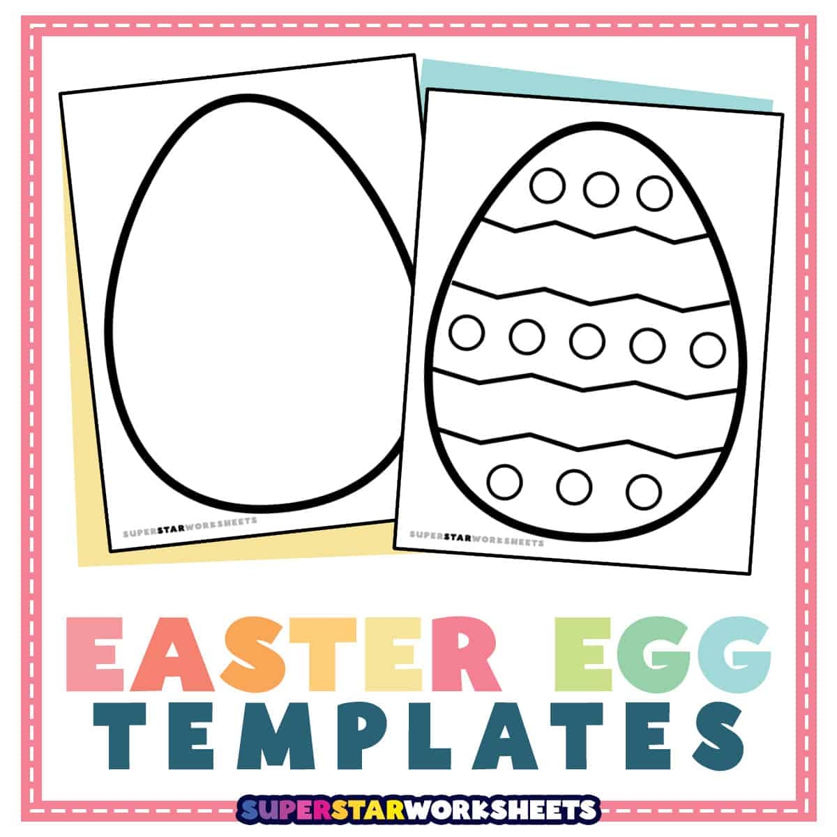 Easter Egg Template Free Printables Superstar Worksheets Easter Egg Template Free Printables Superstar Worksheets