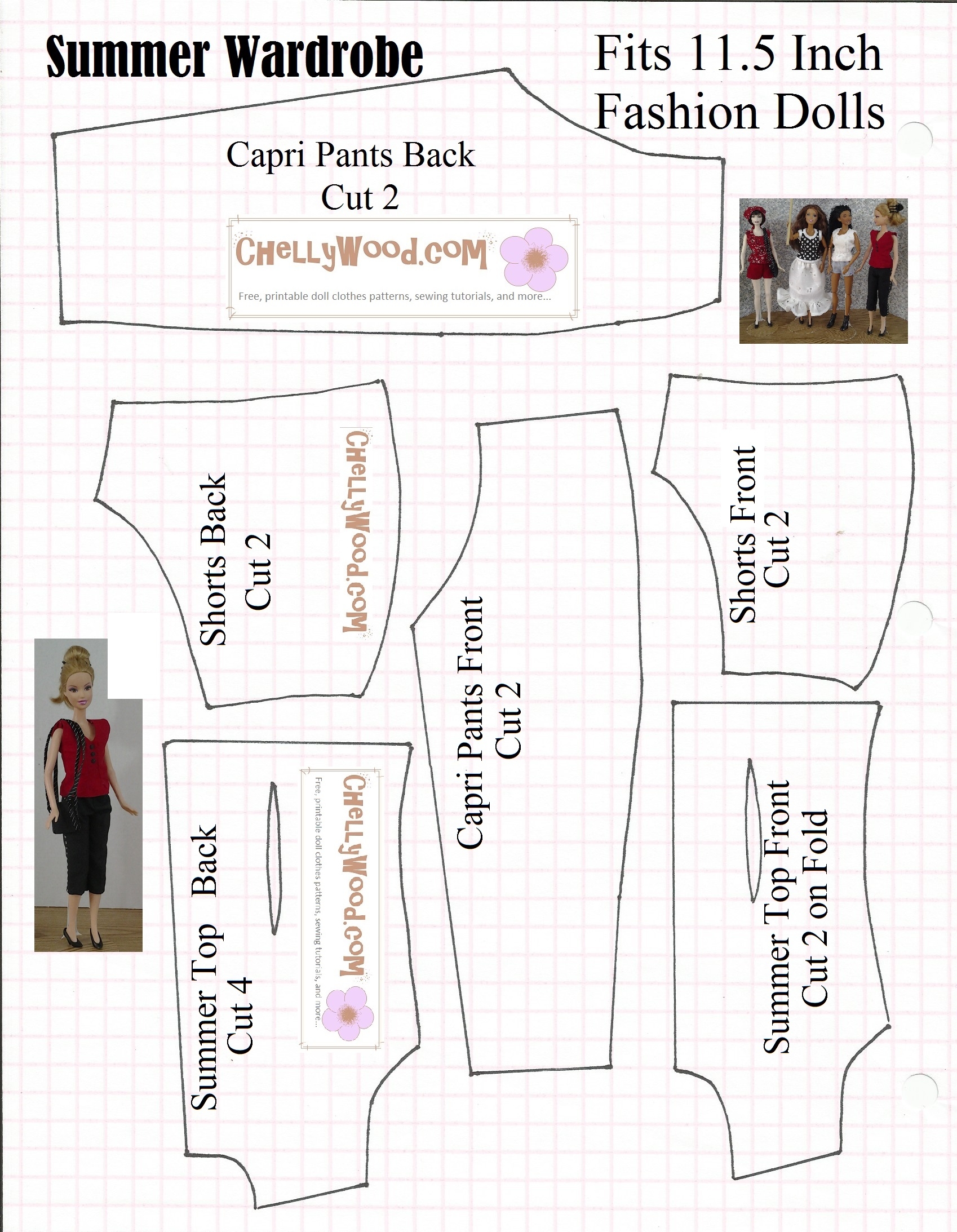 Easy Free Barbie Sewing Patterns Easy Barbie Clothes Template Template Barbie Dress Patterns