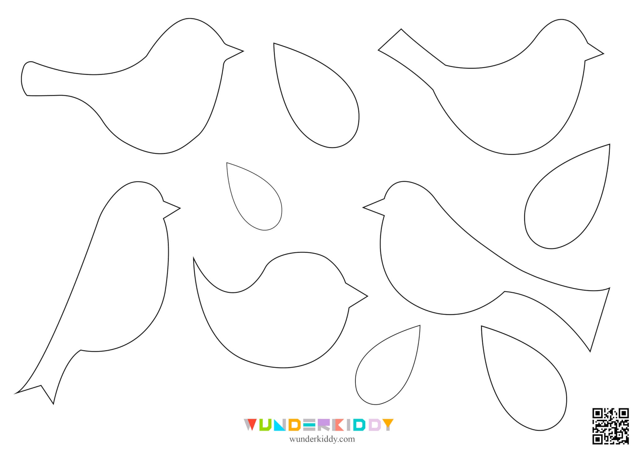 Cut Out Bird Template Printable