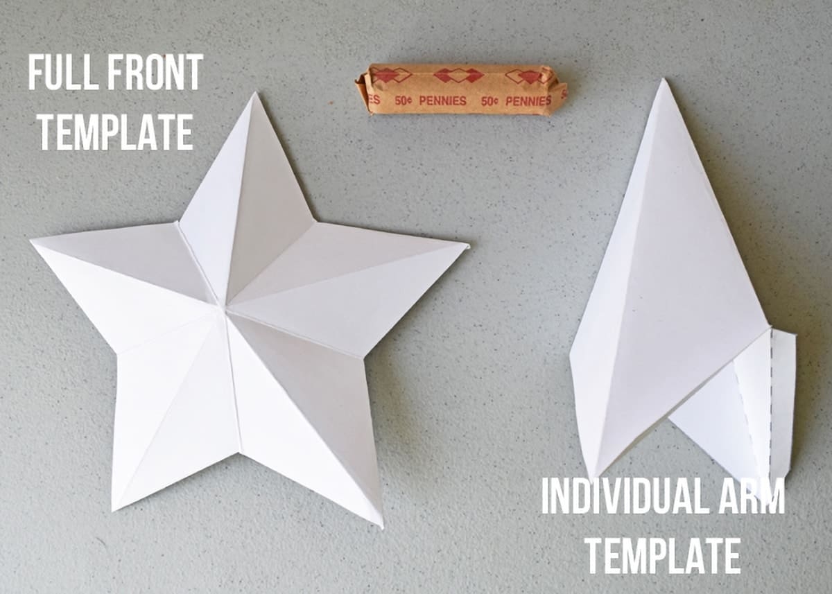 Easy Step By Step 3D Star Tutorial Template Craving Some Creativity