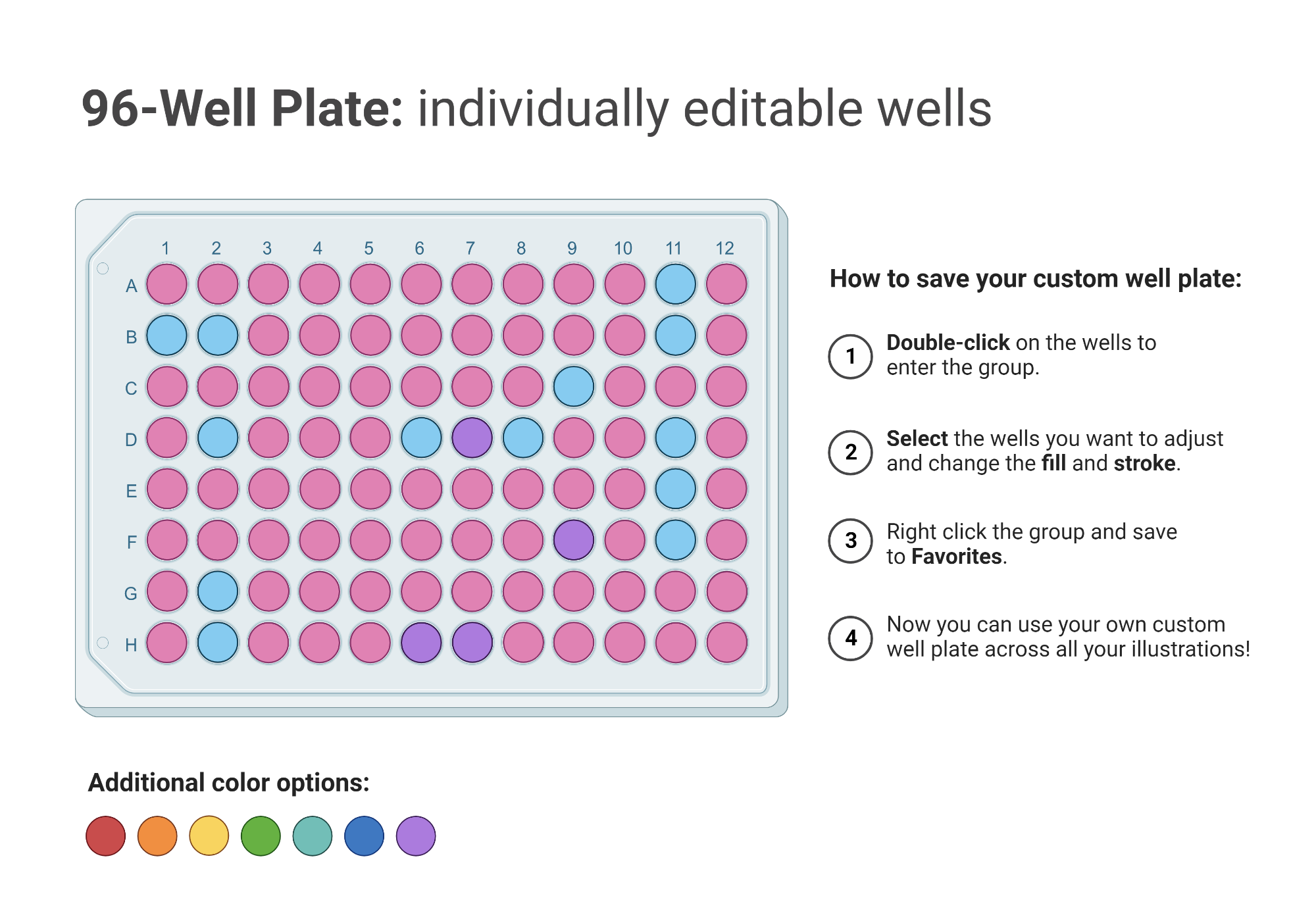 Editable 96 Well Plate BioRender Science Templates