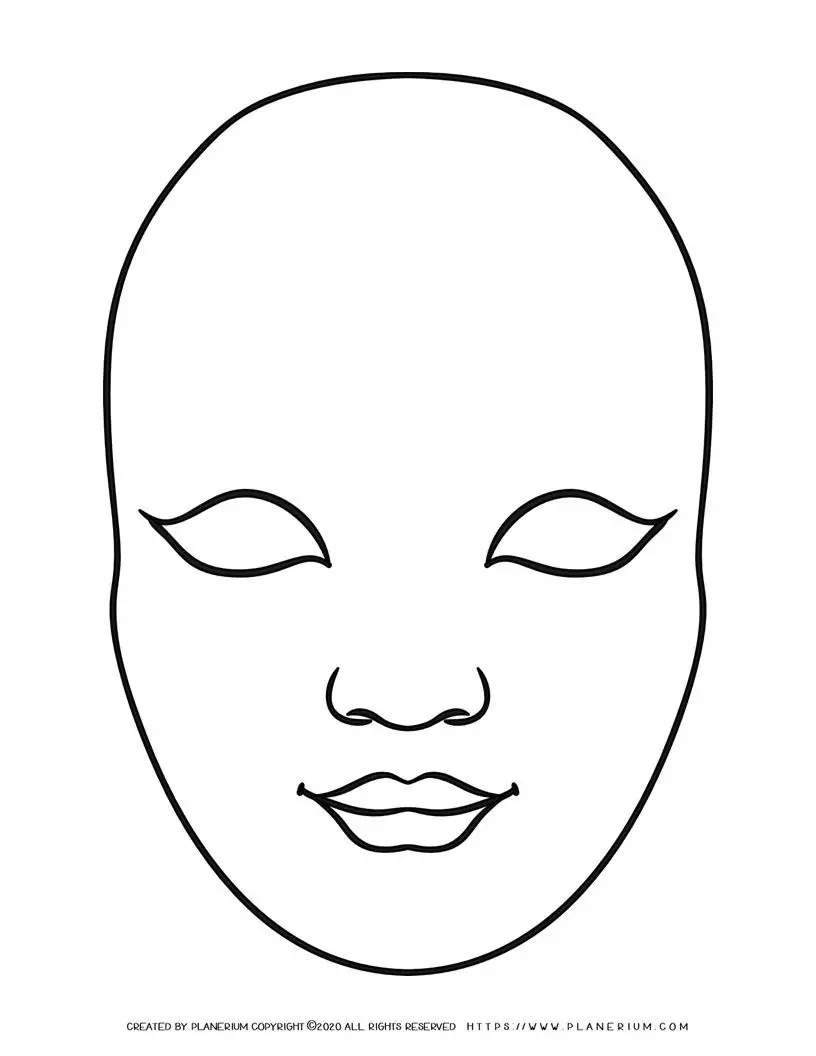 Face Mask Template Planerium