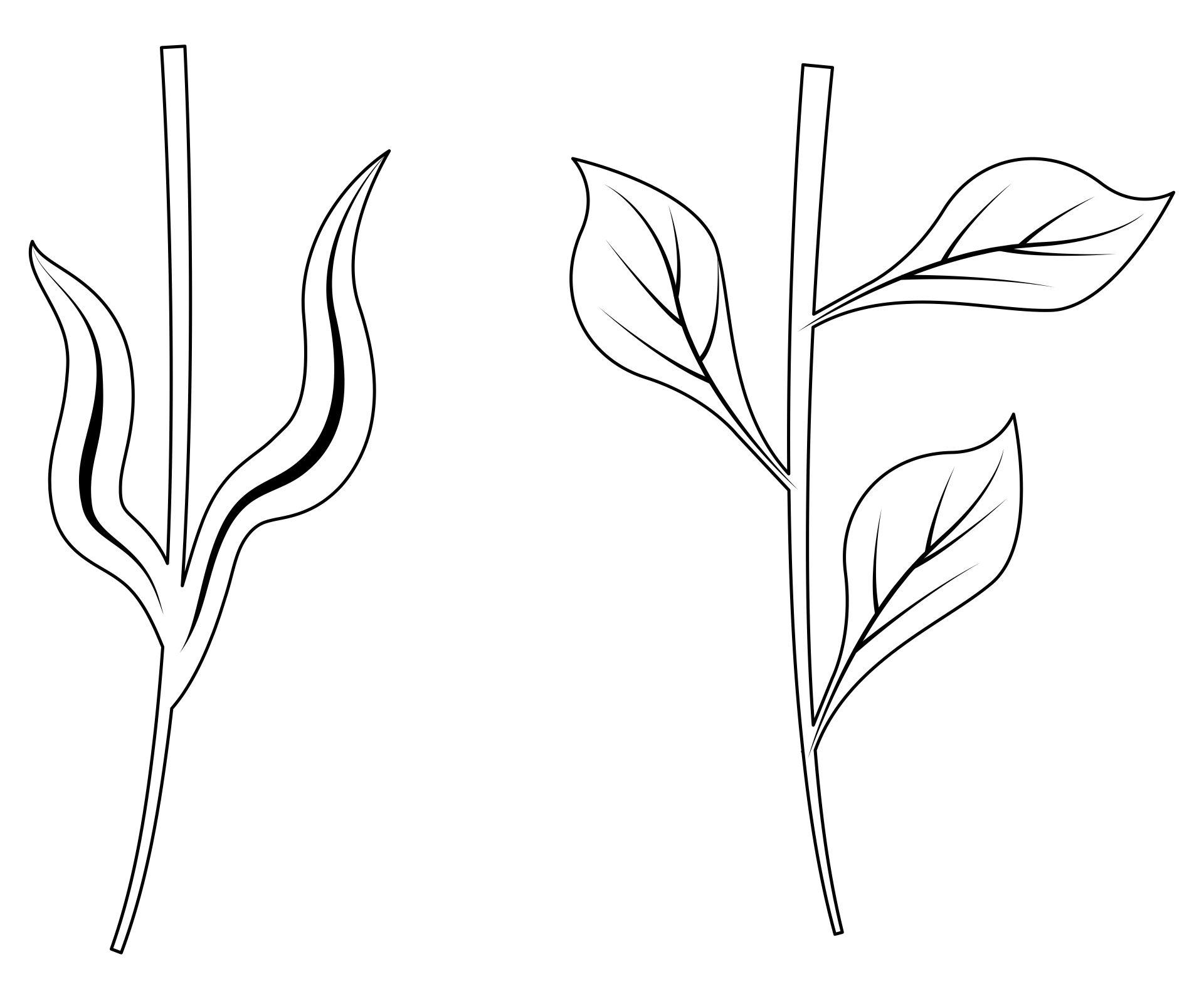 Flower Stems 12 Free PDF Printables Printablee