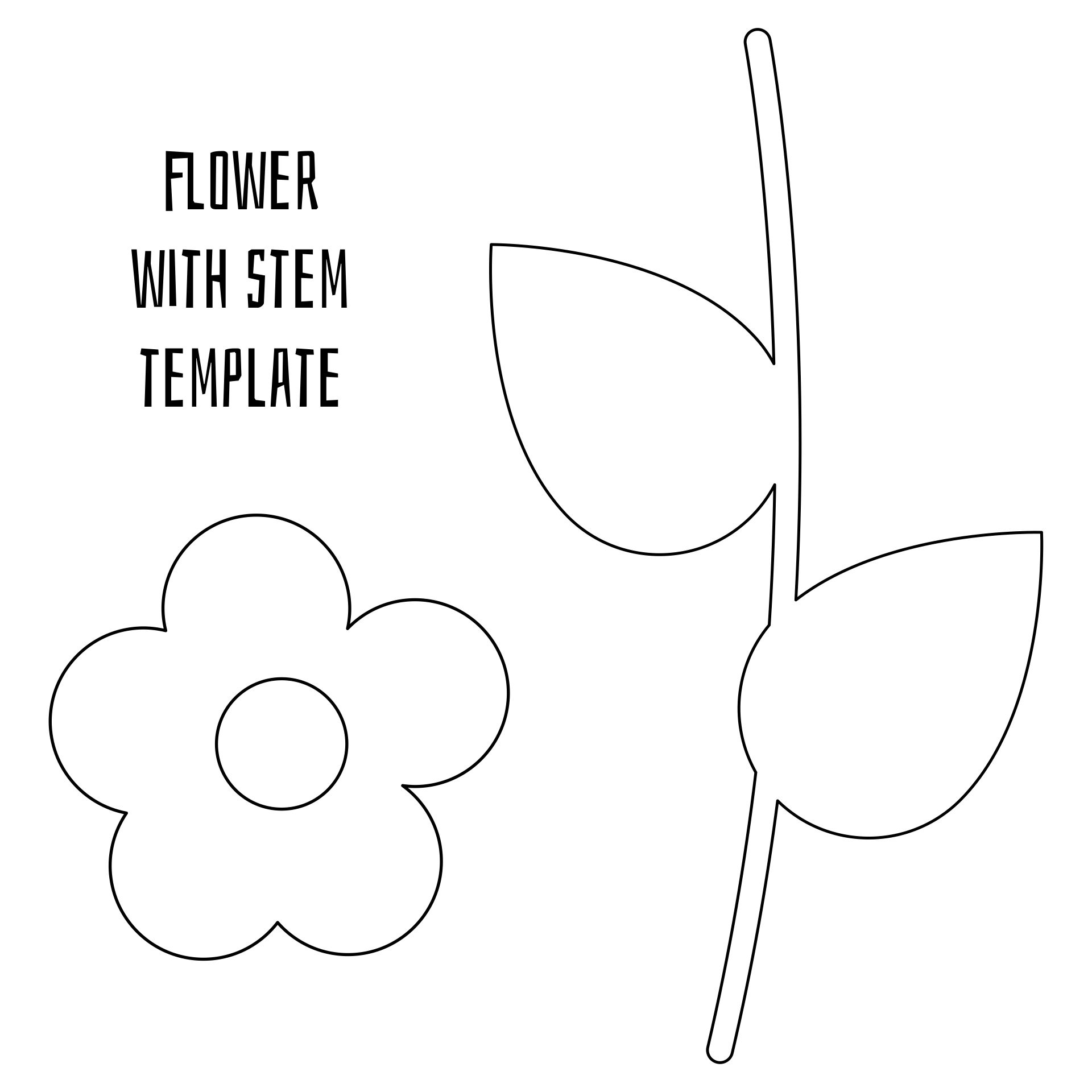 Flower Stems 12 Free PDF Printables Printablee