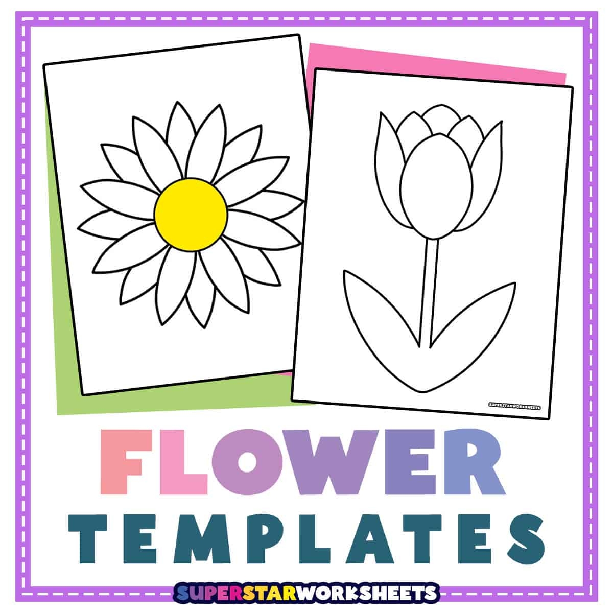 Free Printable Flower Stem Template