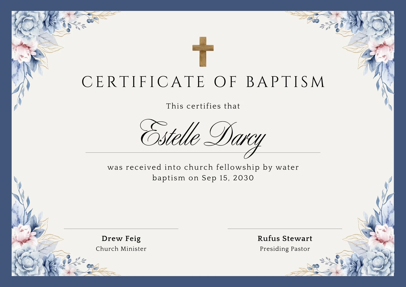 Free And Customizable Baptism Templates Canva