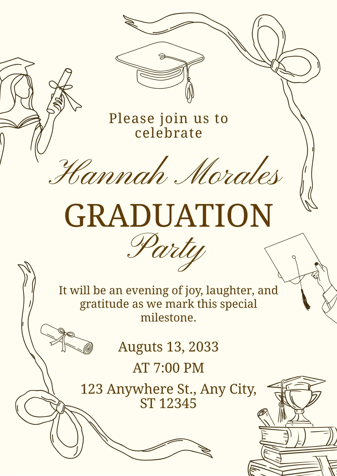 Free And Customizable Graduation Templates Canva