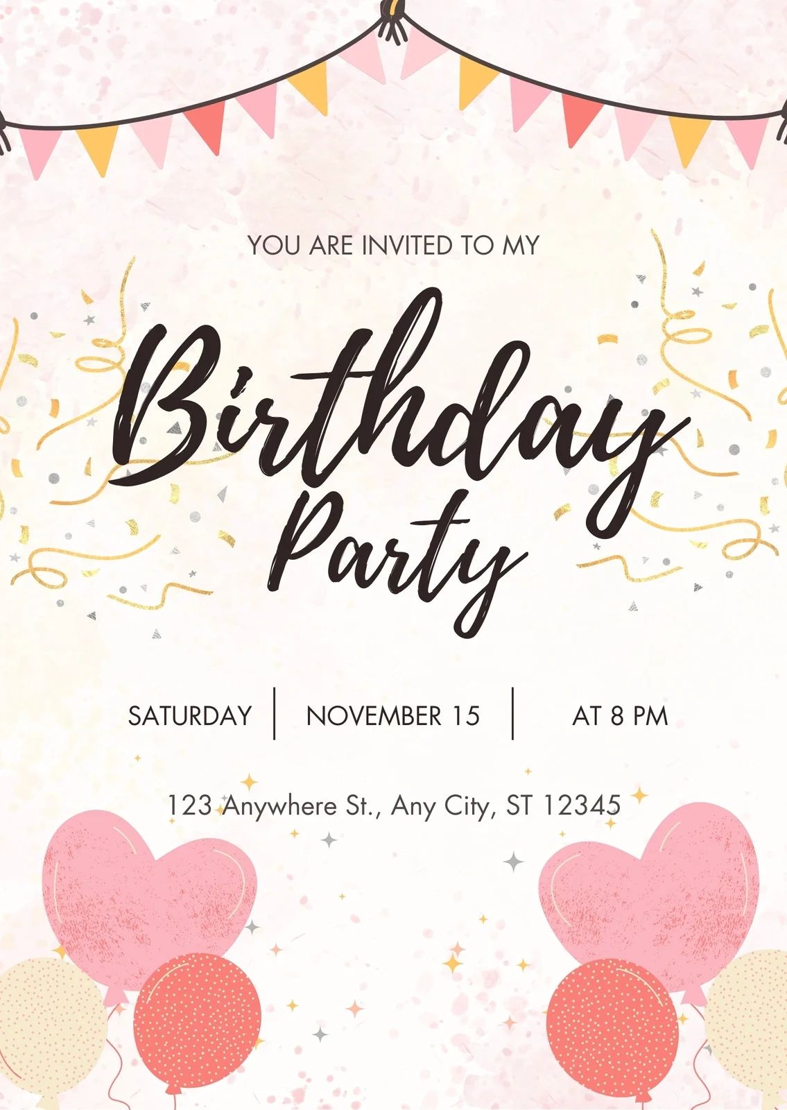 Free And Customizable Pink Party Templates Canva Free And Customizable Pink Party Templates Canva