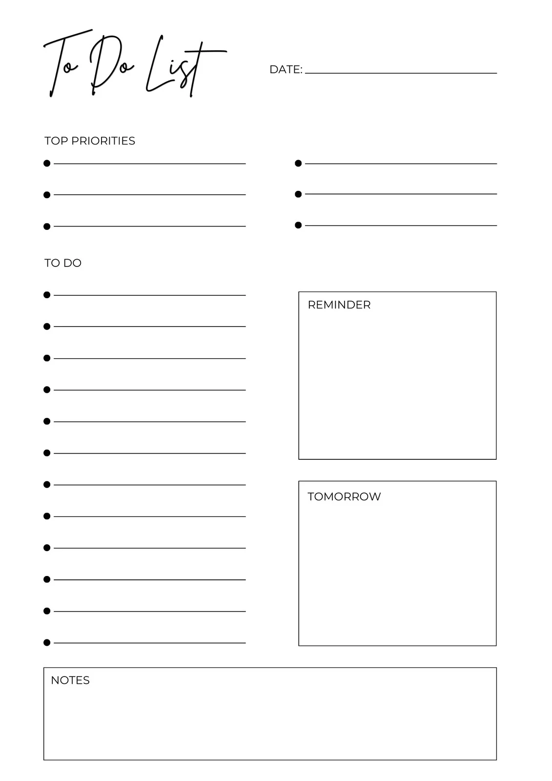 Free And Customizable To do List Templates Canva Free And Customizable To do List Templates Canva