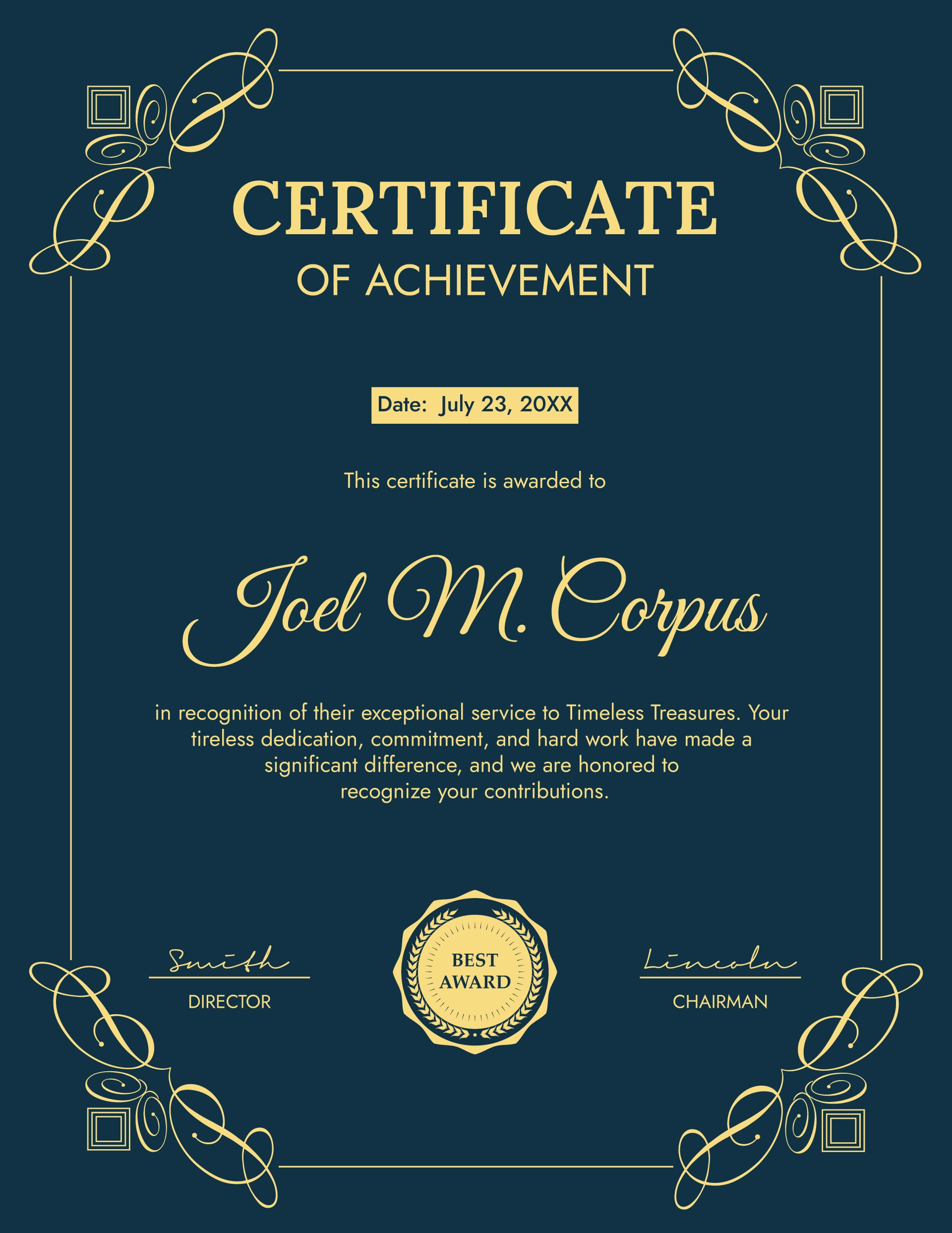 Free Printable Award Certificate Templates Free Printable Award Certificate Templates
