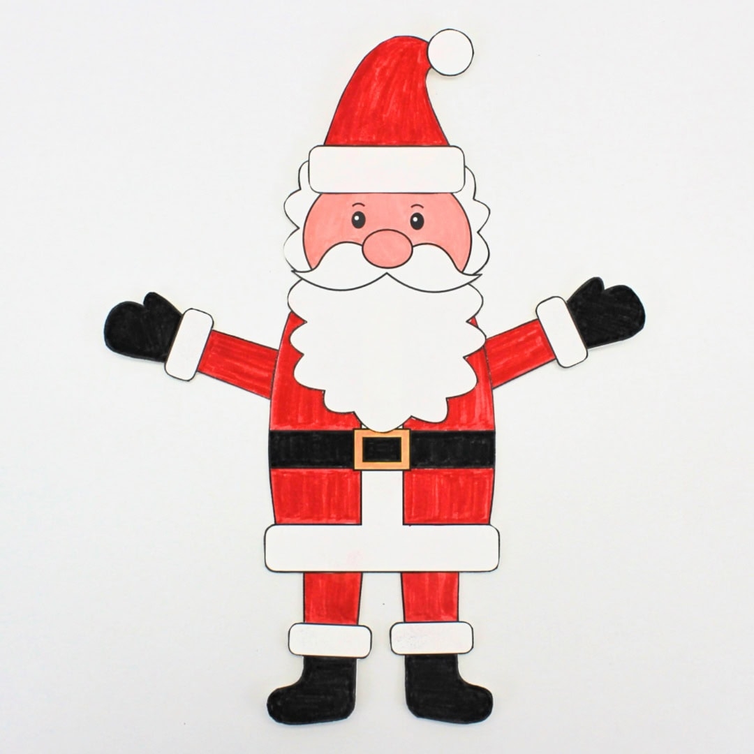 Printable Santa Cut Out Template