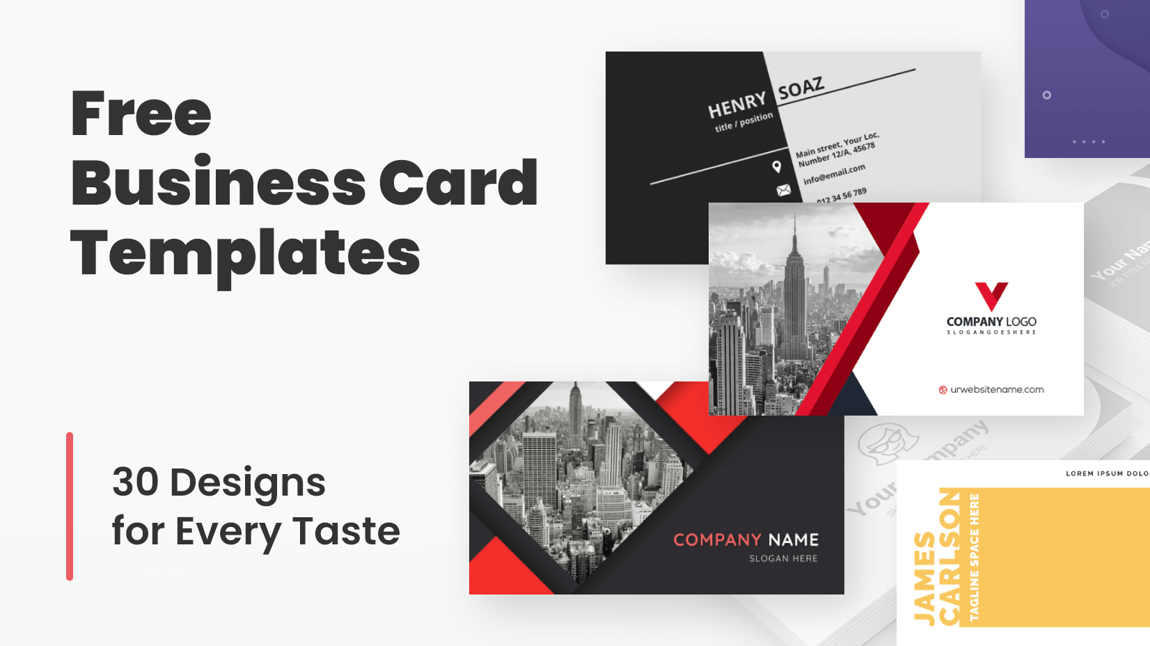 Free Business Card Templates 30 Designs For Every Taste GraphicMam Free Business Card Templates 30 Designs For Every Taste GraphicMam