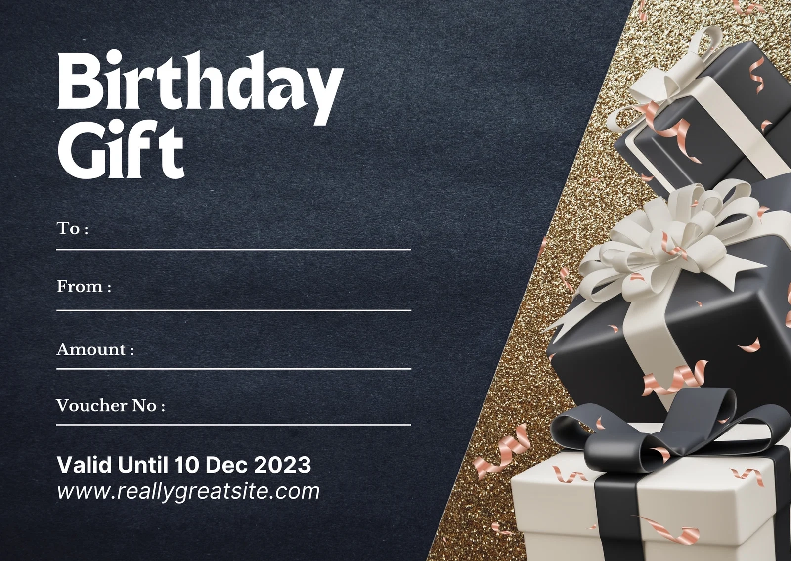 Free Custom Printable Birthday Gift Certificate Templates Canva