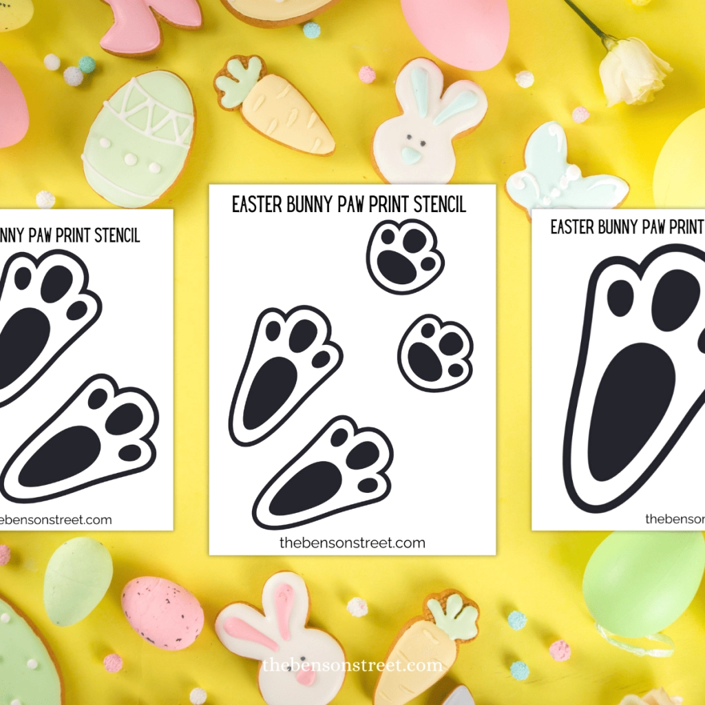 Free Printable Bunny Feet Template