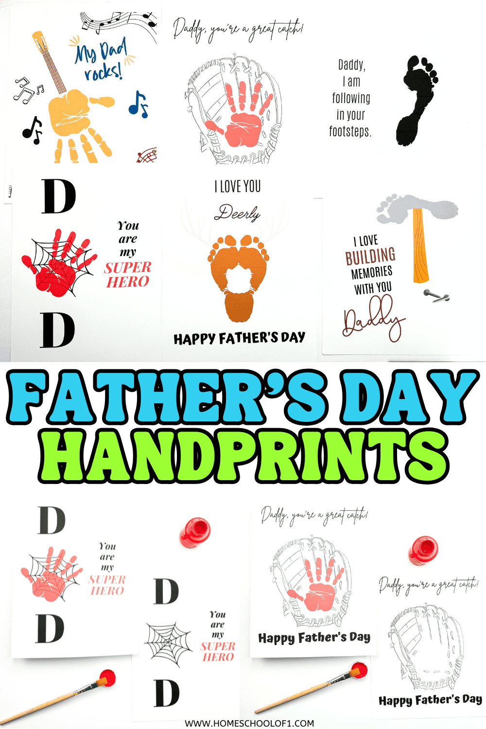 Free Father s Day Handprint Printable Crafts