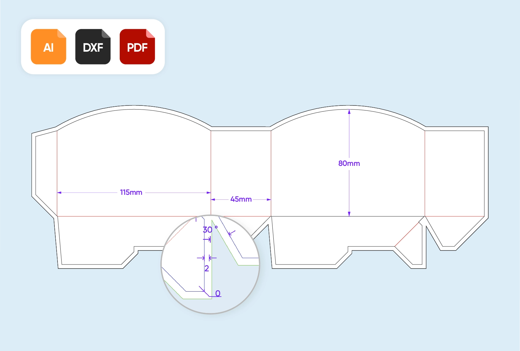 Free Popcorn Box Template Printable Free Popcorn Box Template Printable