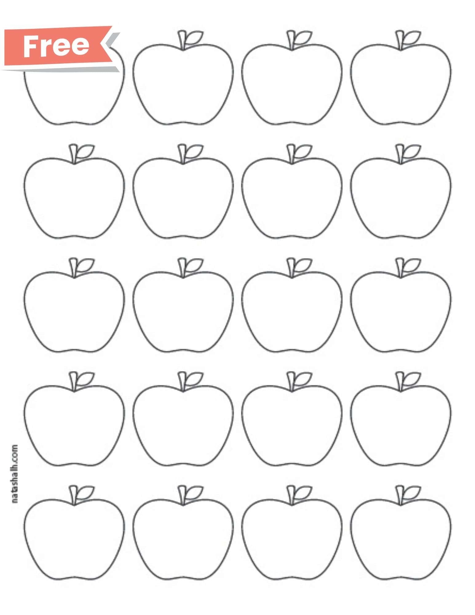 Free Printable Apple Templates The Artisan Life