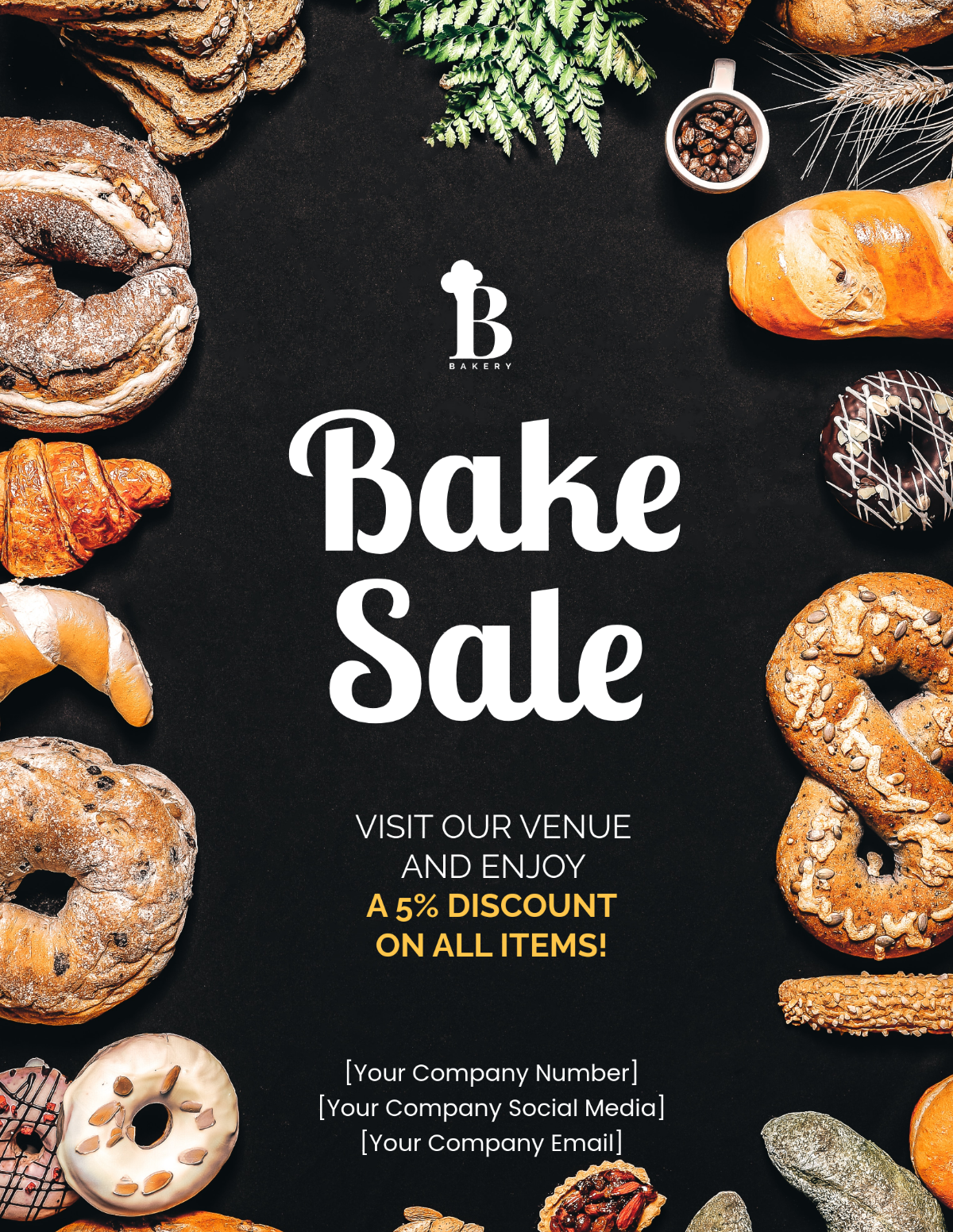 Free Printable Bake Sale Flyer Template To Edit Online