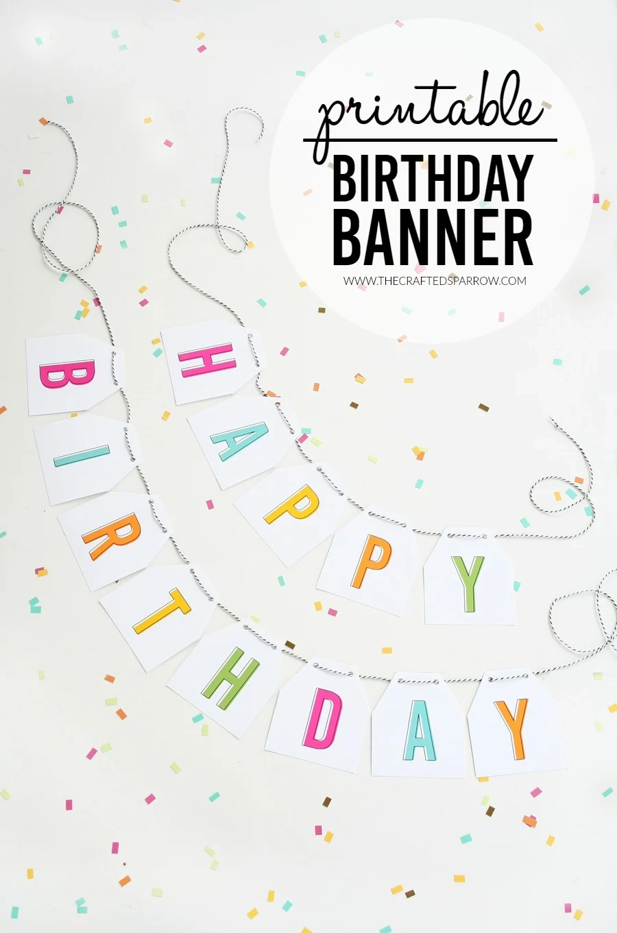 Free Printable Birthday Banners The Girl Creative