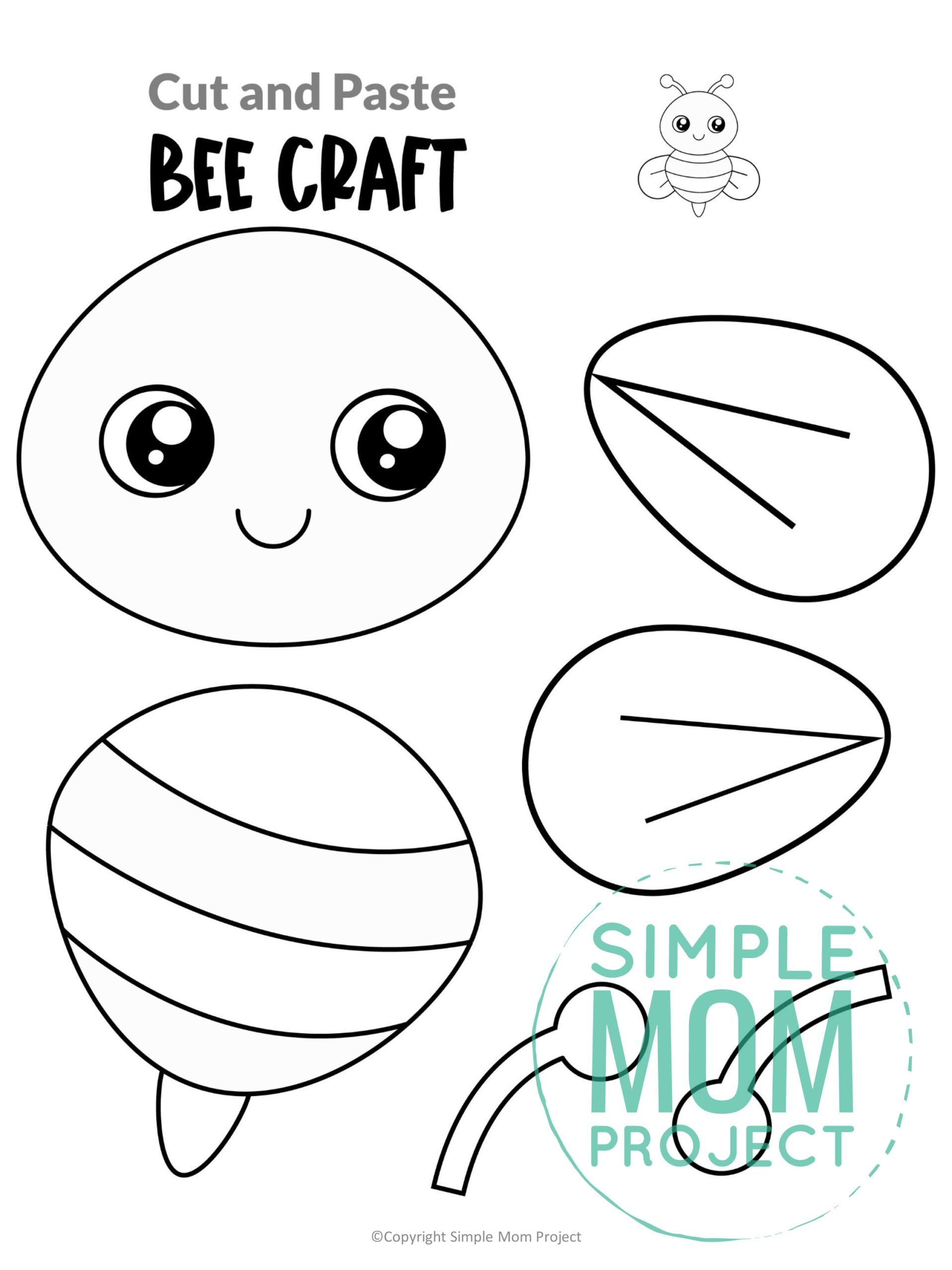 Free Printable Bumble Bee Craft Template