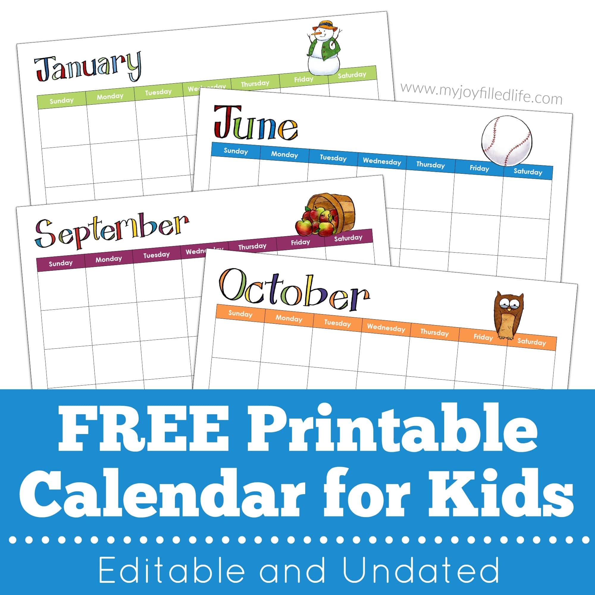 Free Printable Preschool Calendar Templates Free Printable Preschool Calendar Templates