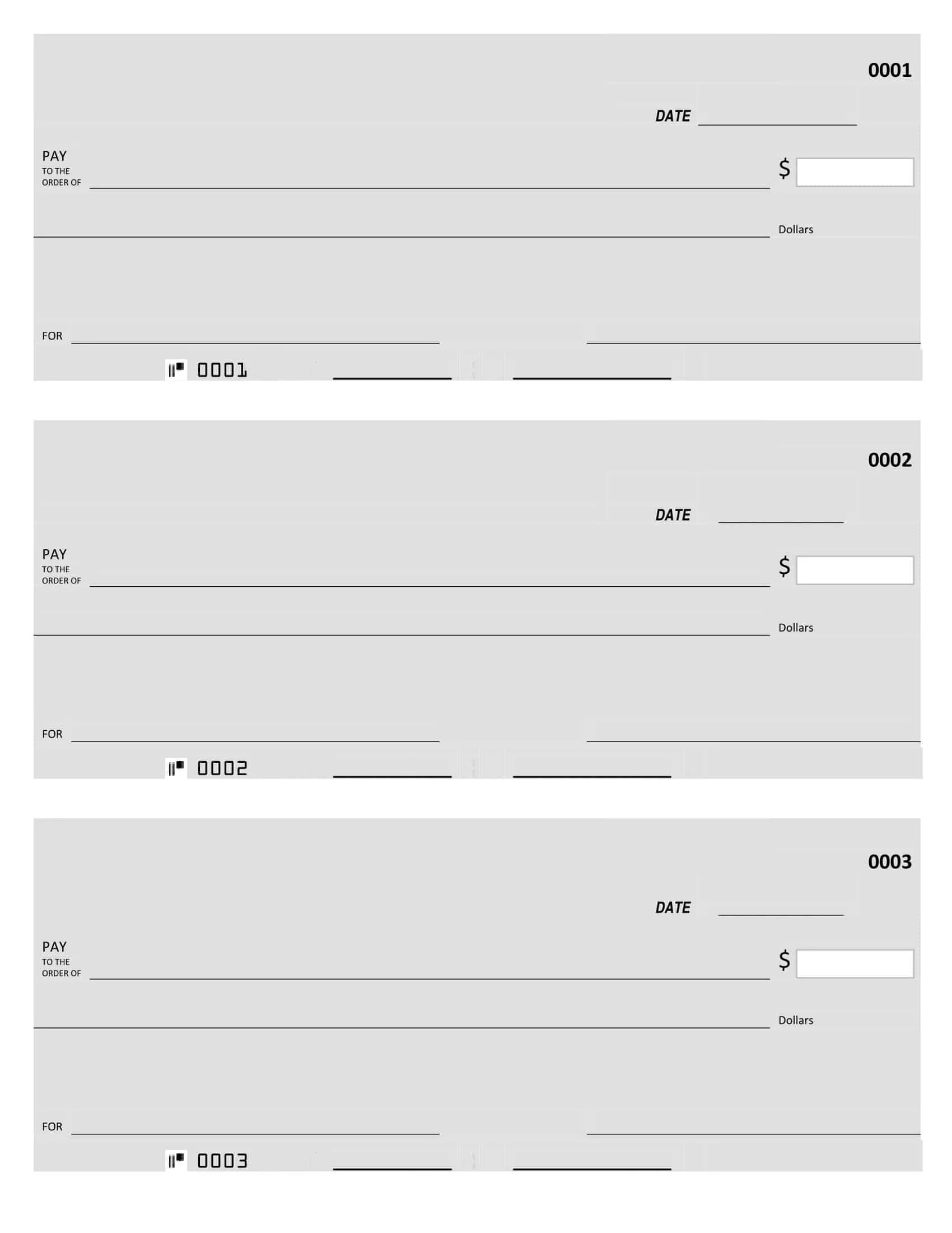 Free Printable Check Template Example Layout Excel PDF Free Printable Check Template Example Layout Excel PDF