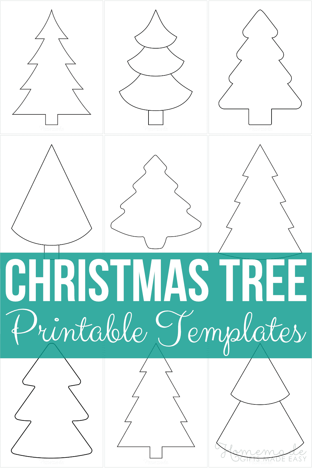 Printable Template Of Christmas Tree