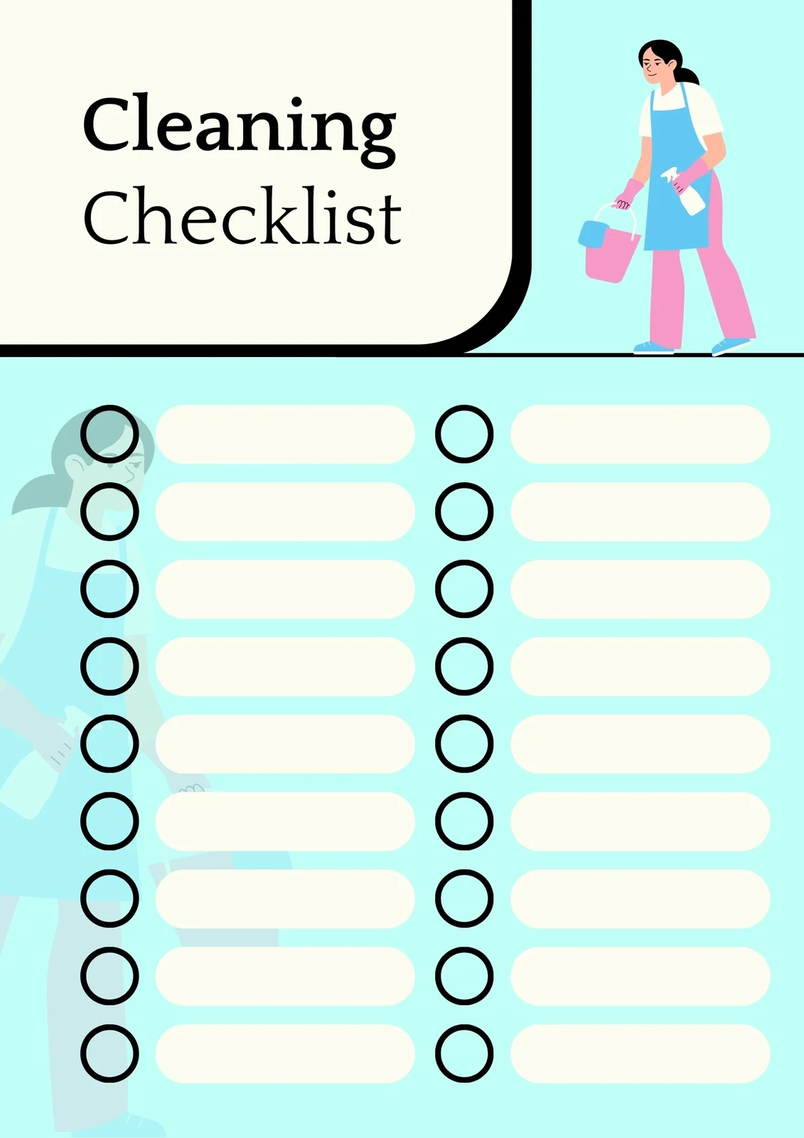 Free Printable Cleaning Schedule Template