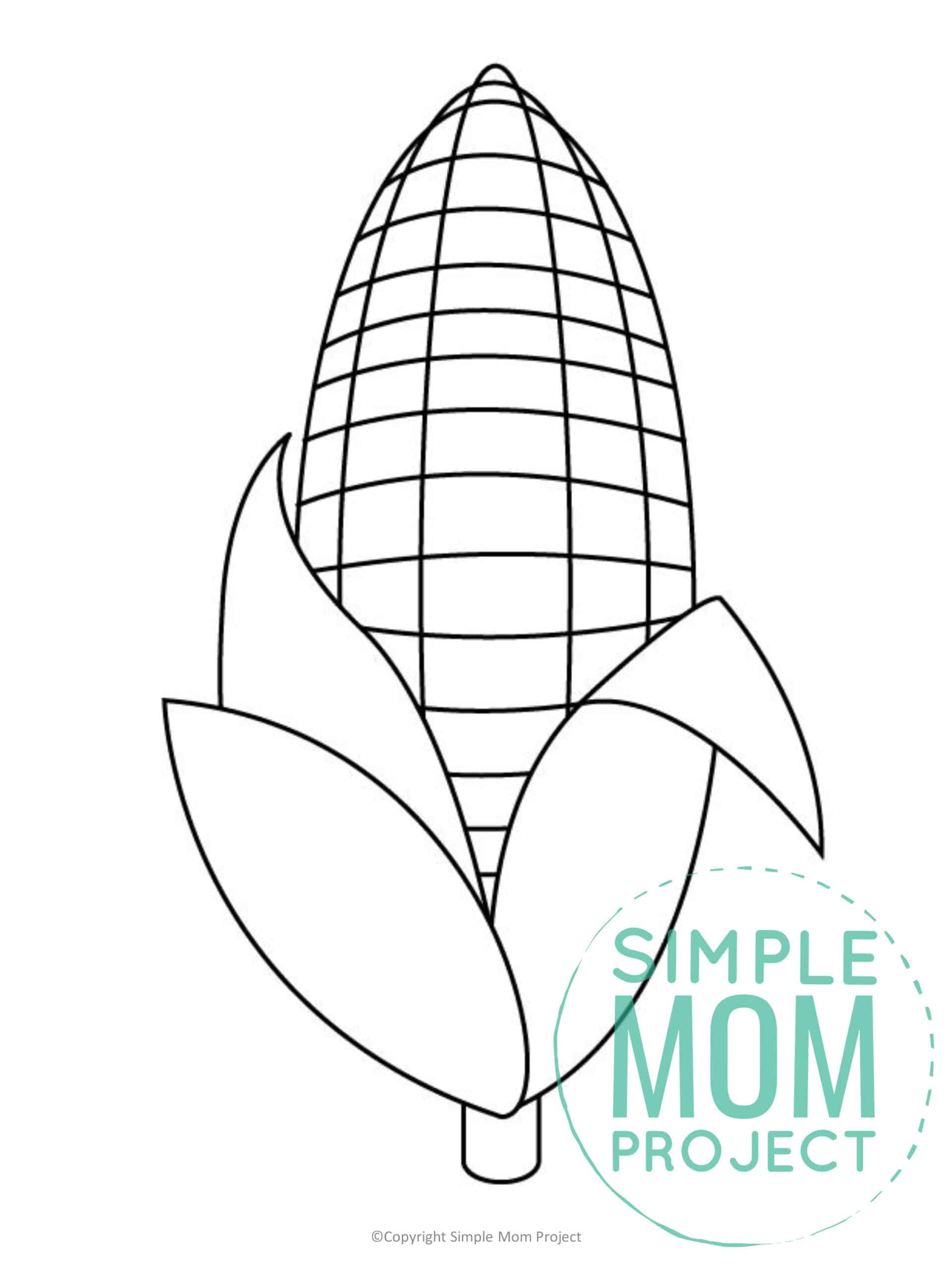 Free Printable Corn Template Simple Mom Project Free Printable Corn Template Simple Mom Project