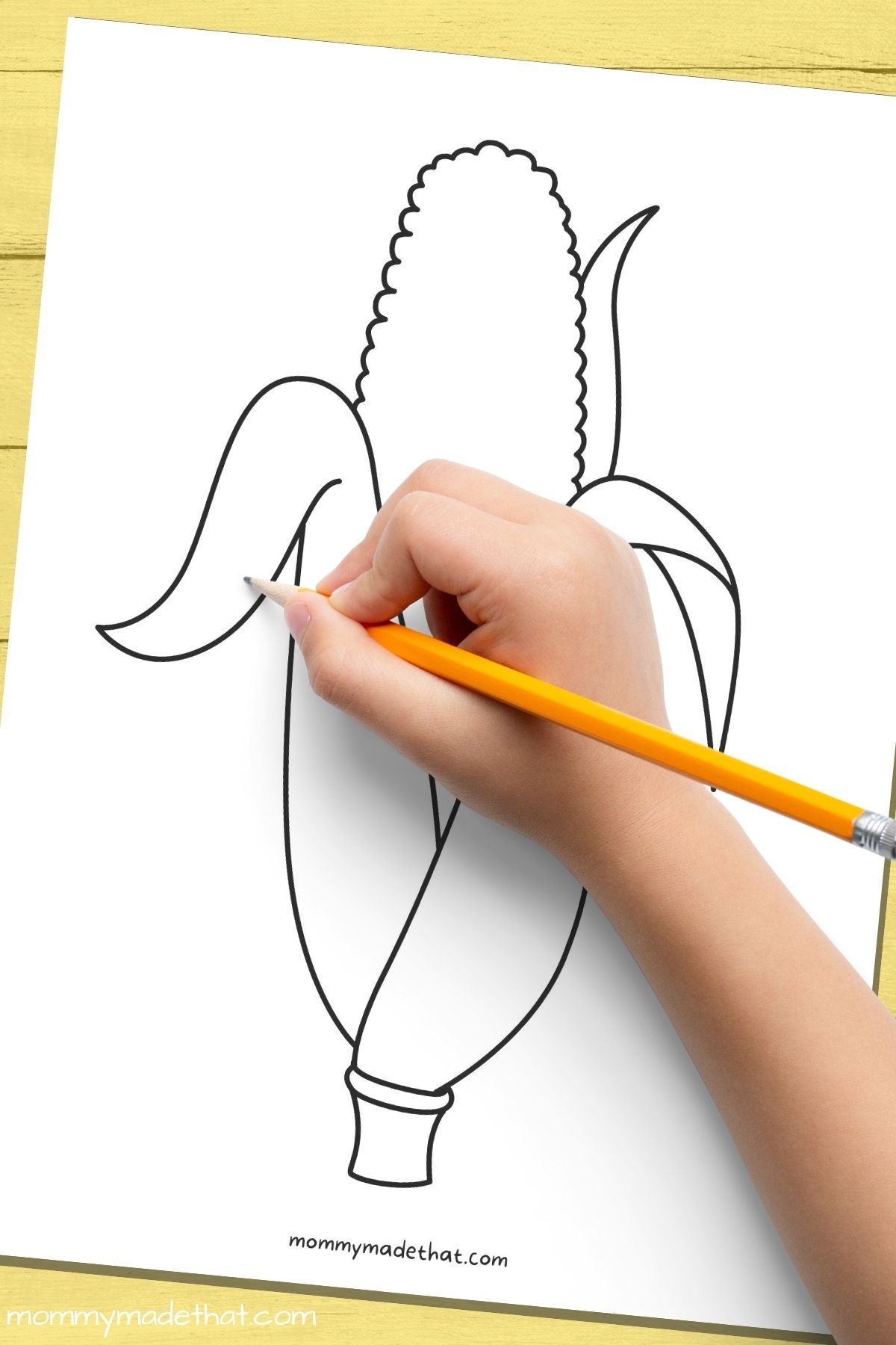 Corn On The Cob Printable Template