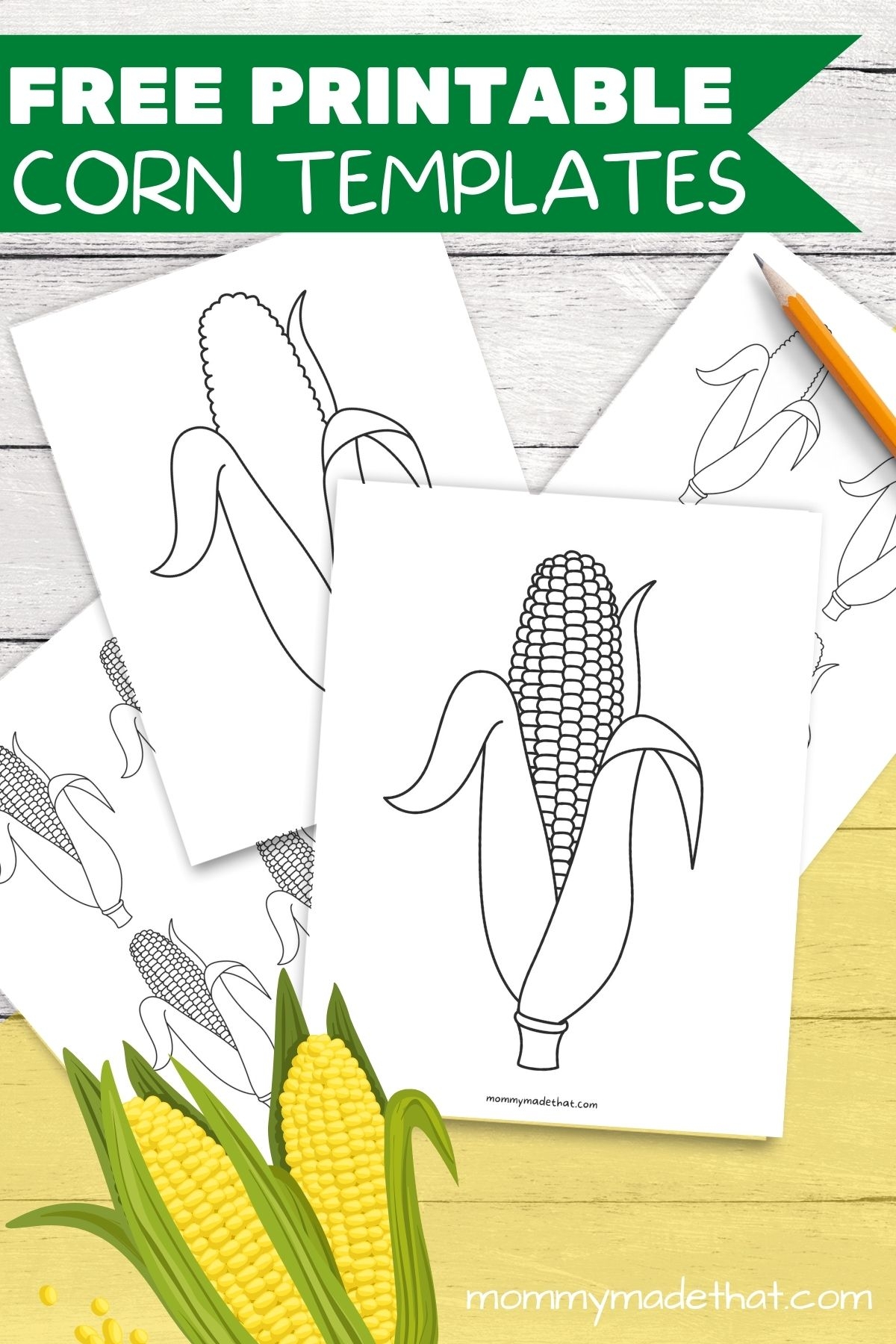 Free Printable Corn Templates Outlines For Fall Crafts