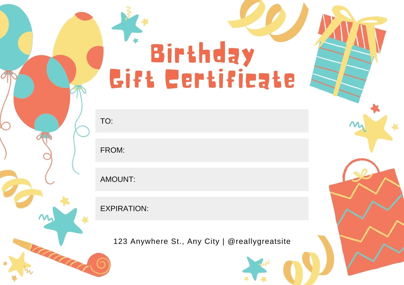 Free Printable Customizable Birthday Certificate Templates Worksheets Library