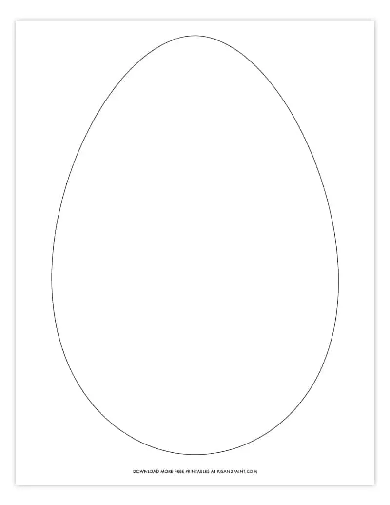 Free Printable Easter Egg Coloring Pages Easter Egg Template
