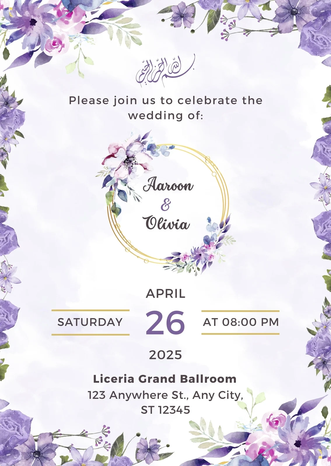 Free Printable Elegant Wedding Invitation Templates Canva Free Printable Elegant Wedding Invitation Templates Canva