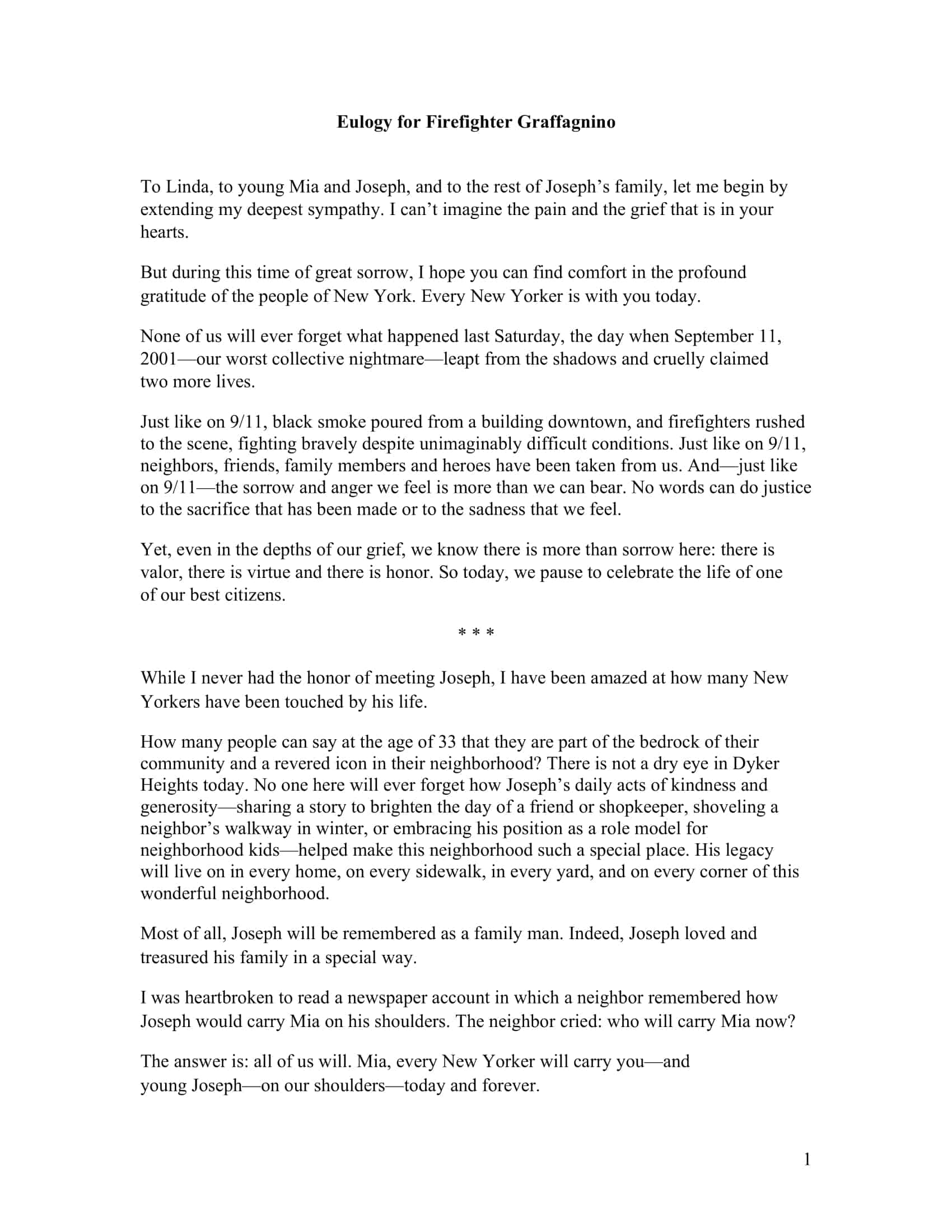 Free Printable Eulogy Templates Mother Father Friend Brother Sister PDF