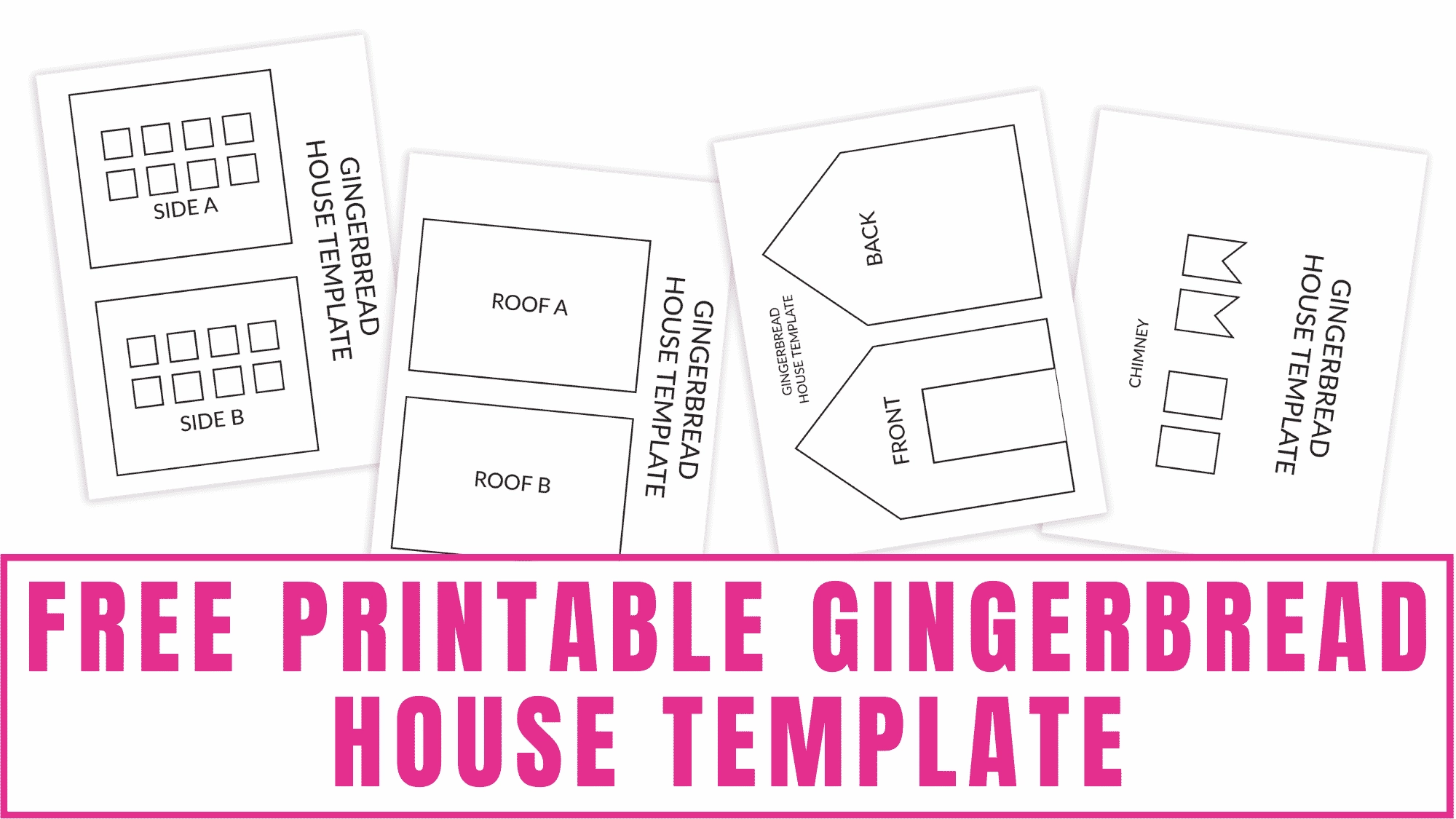 Free Printable Gingerbread House Template Free Printable Gingerbread House Template