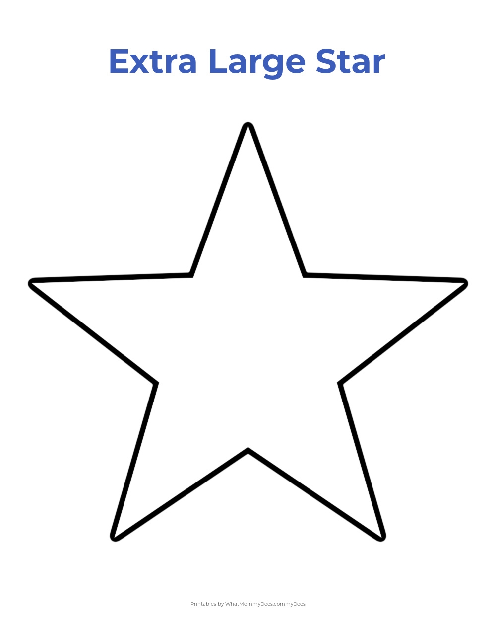 Free Printable Christmas Star Template