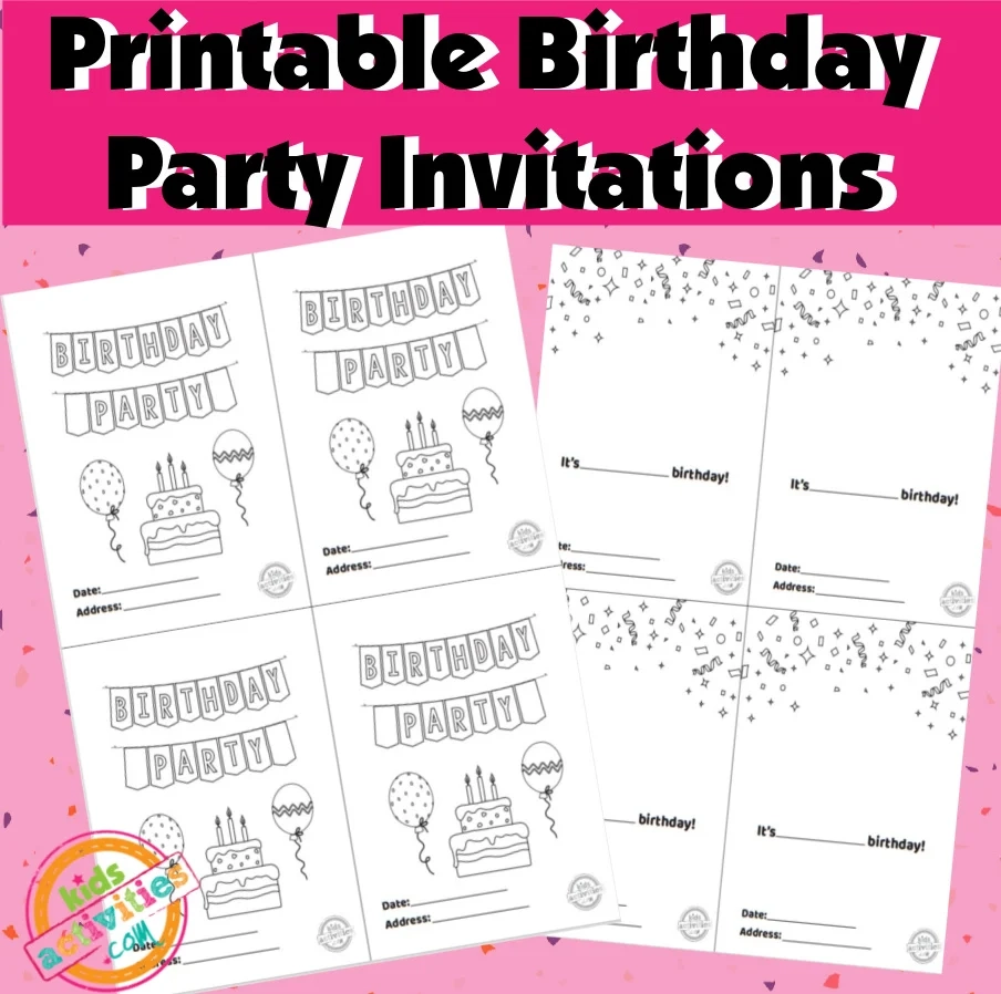 Free Printable Invitations Kids Activities Blog