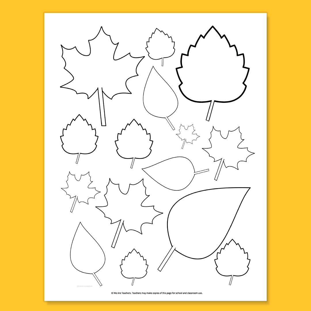 Free Printable Templates Fall Leaves