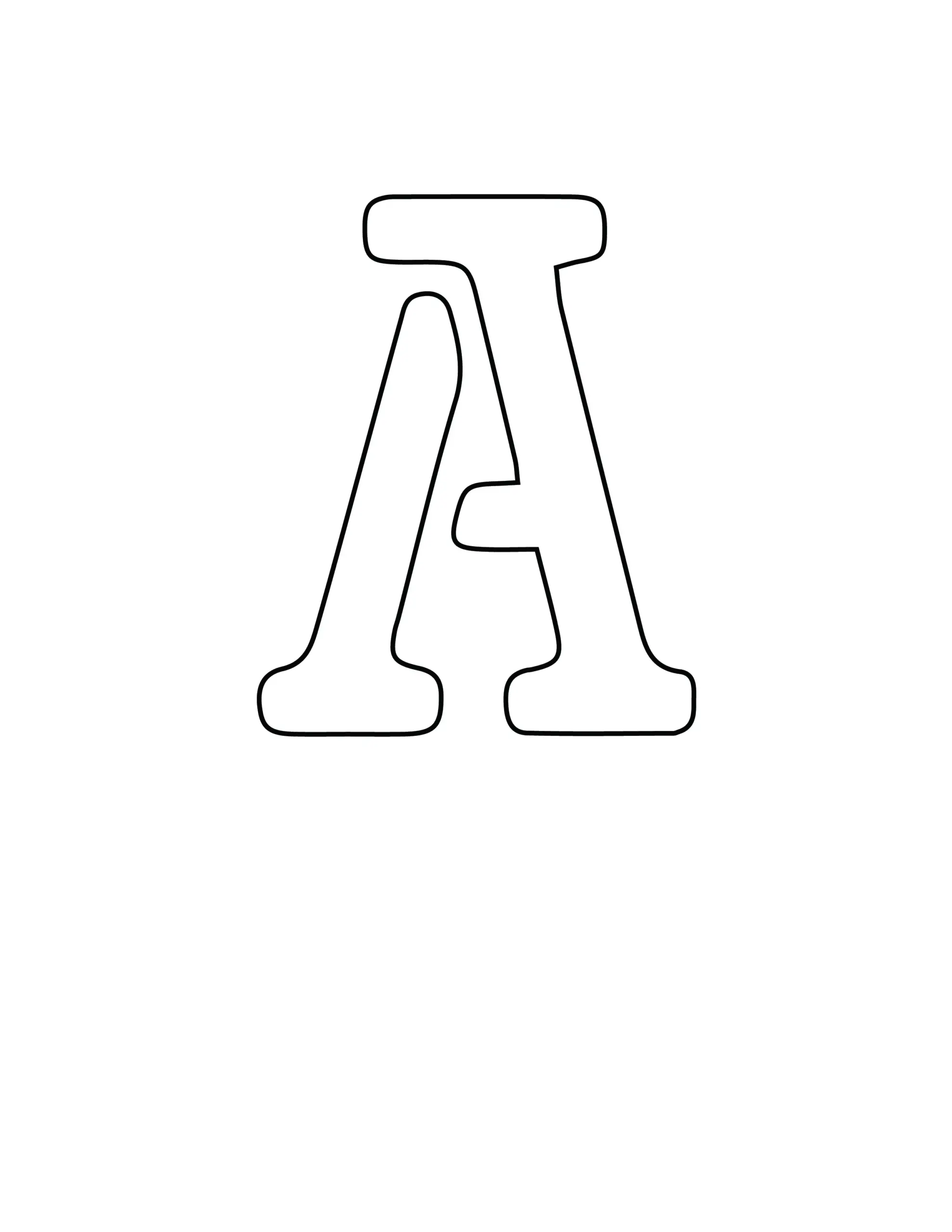 Free Printable Letter Stencils Letter A Stencil