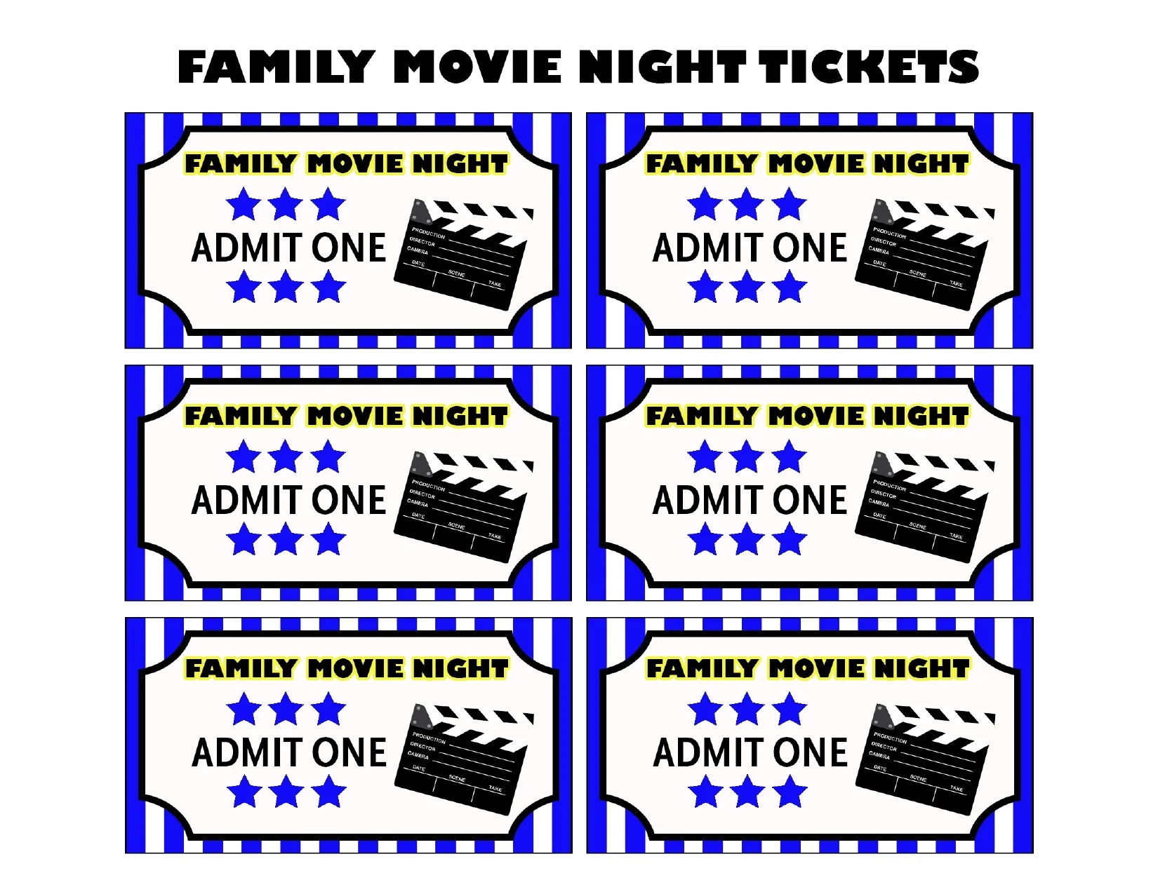 Free Printable Movie Tickets For Family Movie Night Easy Peasy Creative Ideas