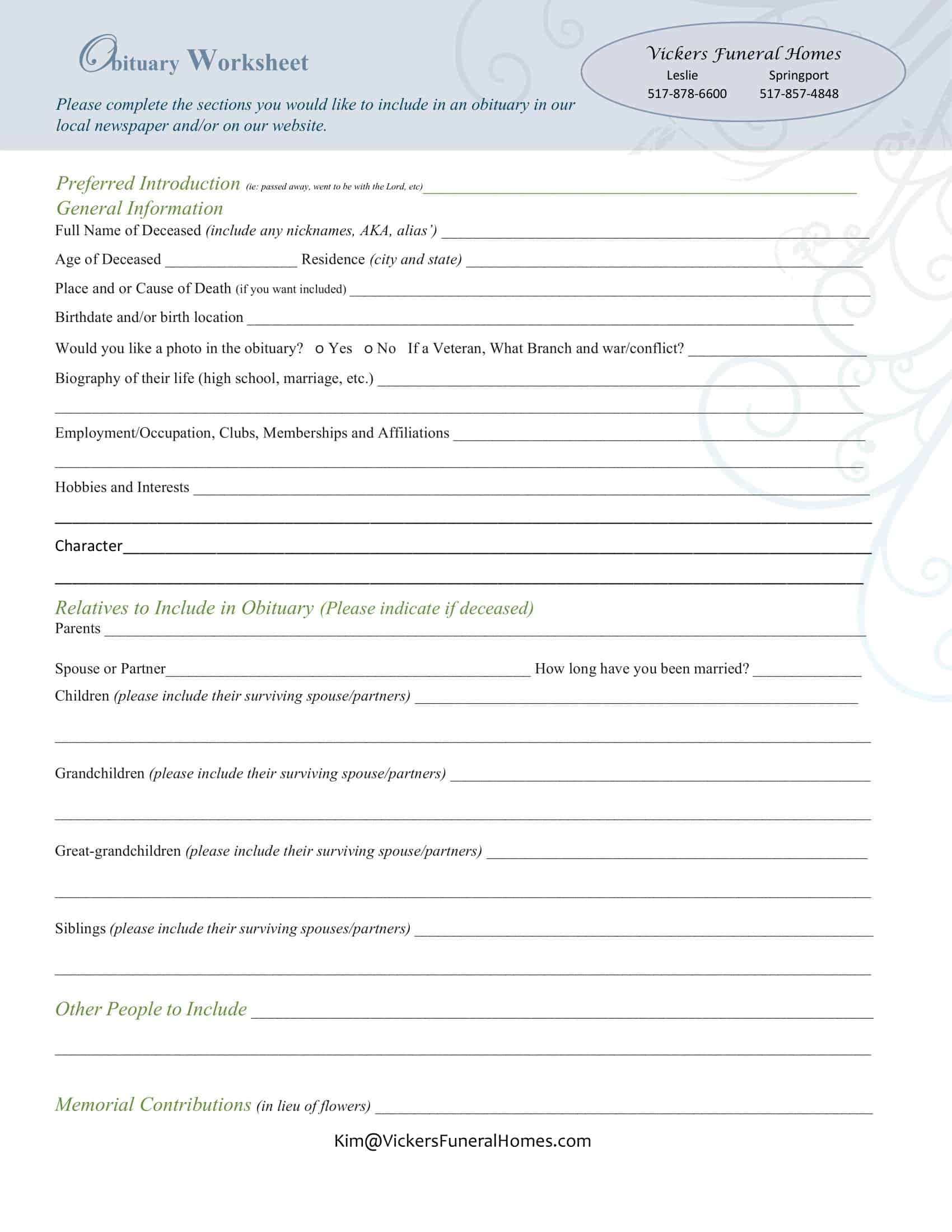 Free Printable Obituary Templates Word PDF Mother Father Grandmother Free Printable Obituary Templates Word PDF Mother Father Grandmother