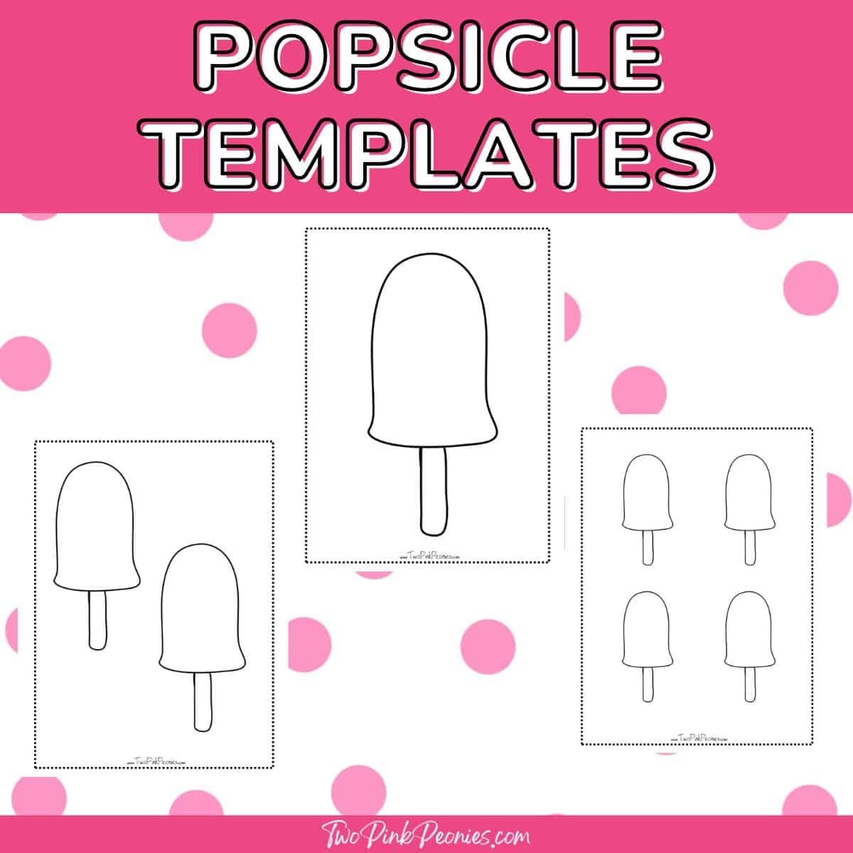 Free Printable Popsicle Templates Instant Download 3 Sizes 