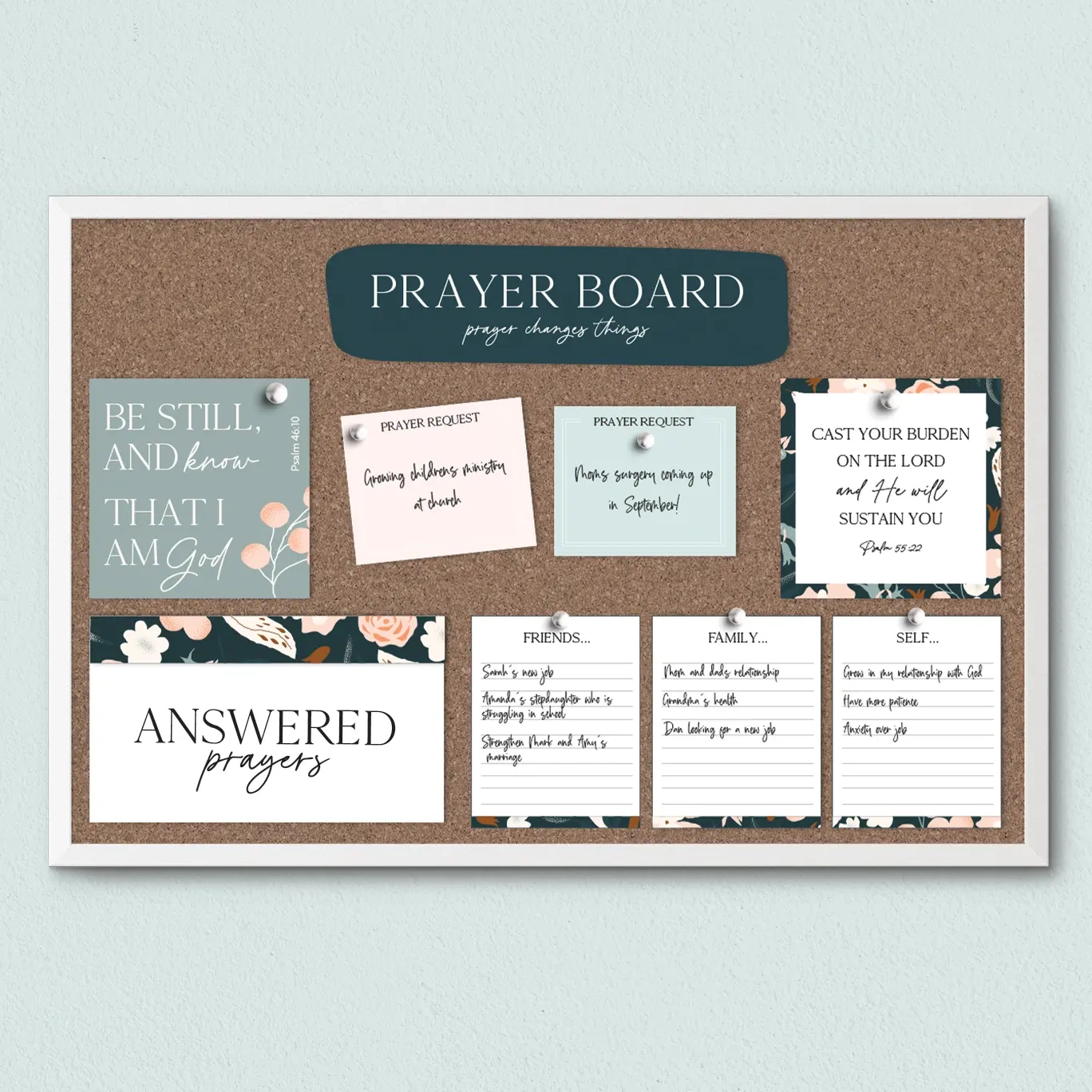 Free Printable Prayer Board Kit Favorite Printables