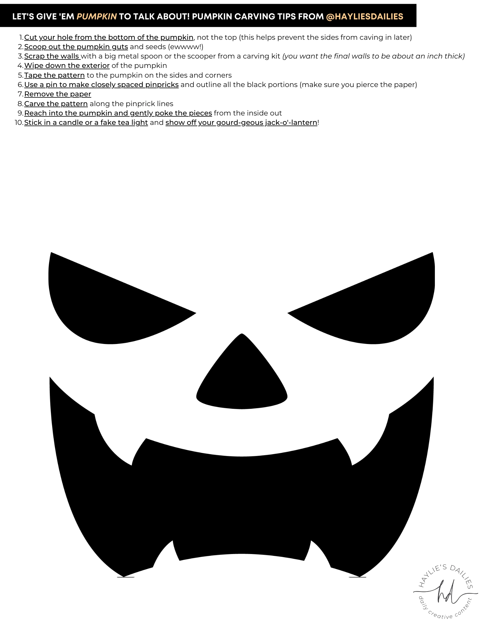 Jack O Lantern Templates Printable Jack O Lantern Templates Printable