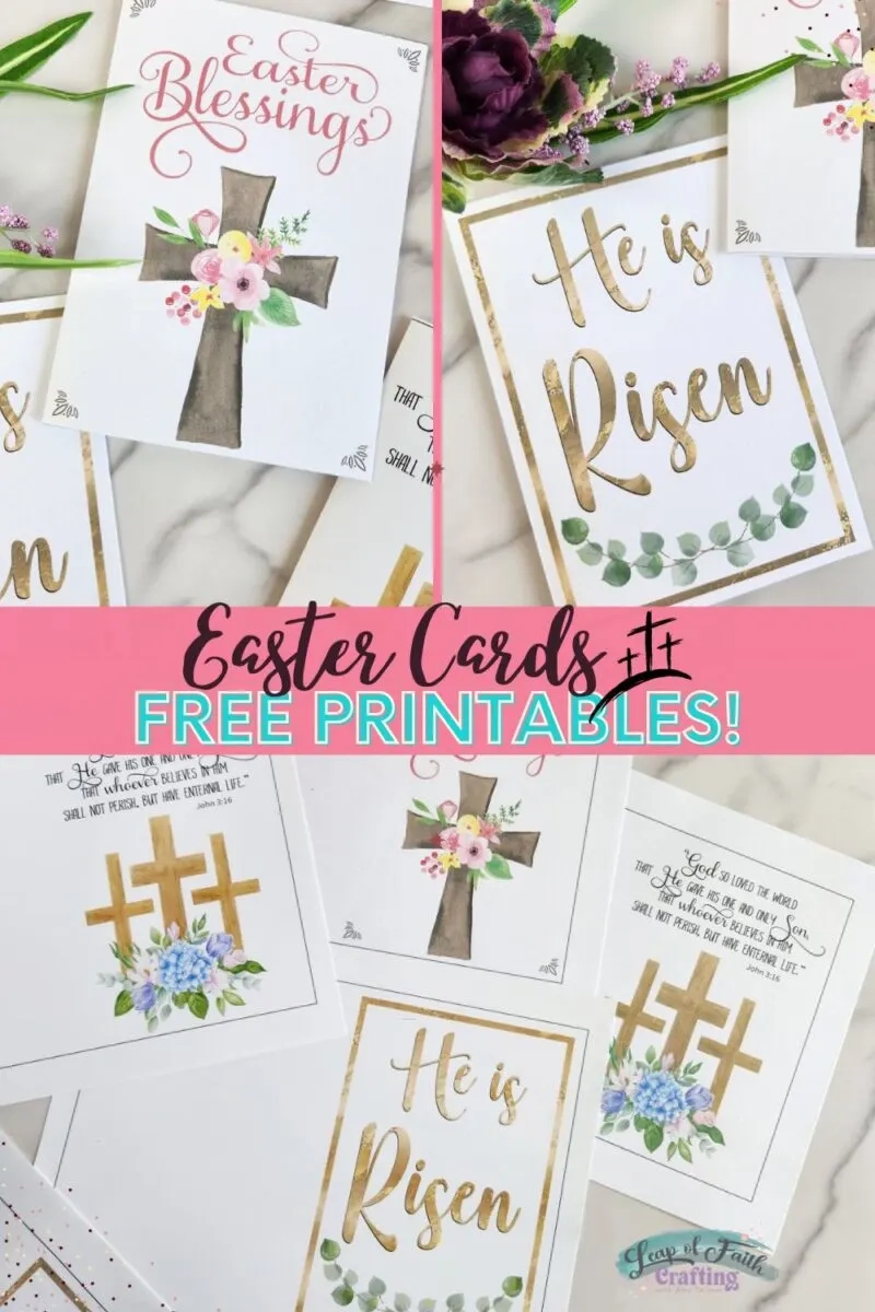 FREE Printable Religious Easter Card 3 Designs Leap Of Faith Crafting