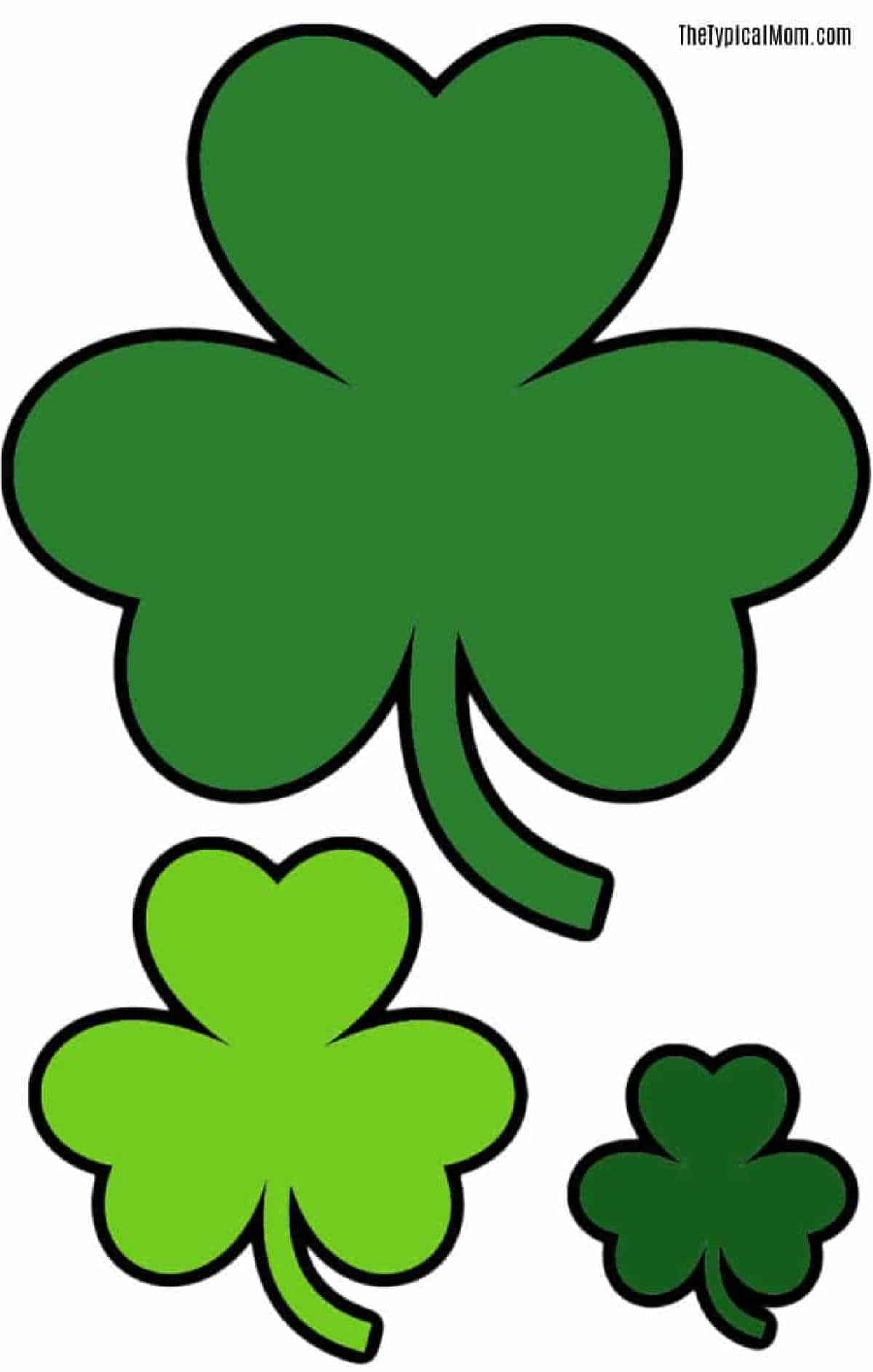 Free Printable Shamrock Coloring Pages PDF Shamrocks Free Printable Shamrock Coloring Pages PDF Shamrocks